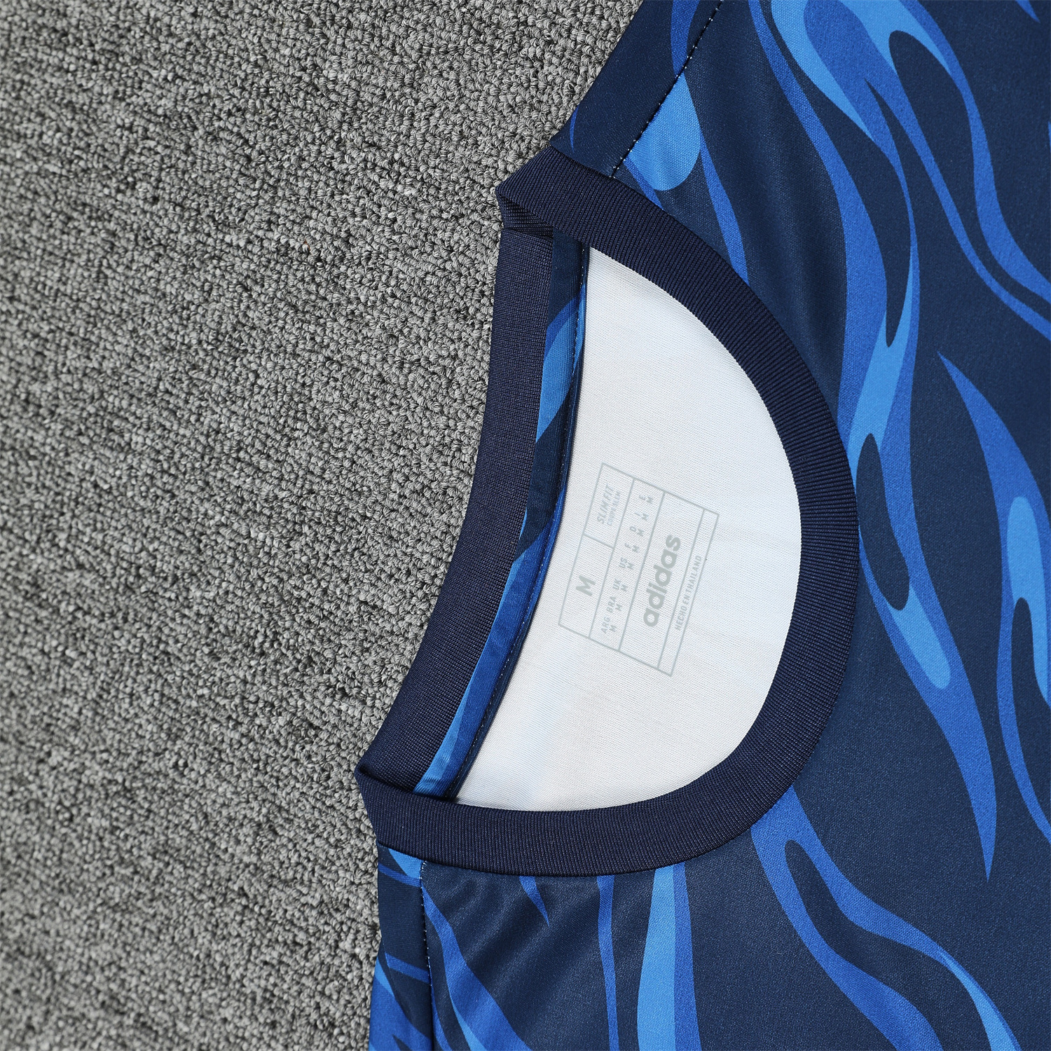 TKH-turbokithub-Real Madrid 25-26 Vest Training Set - Blue Water Pattern Top & Deep Blue Shorts