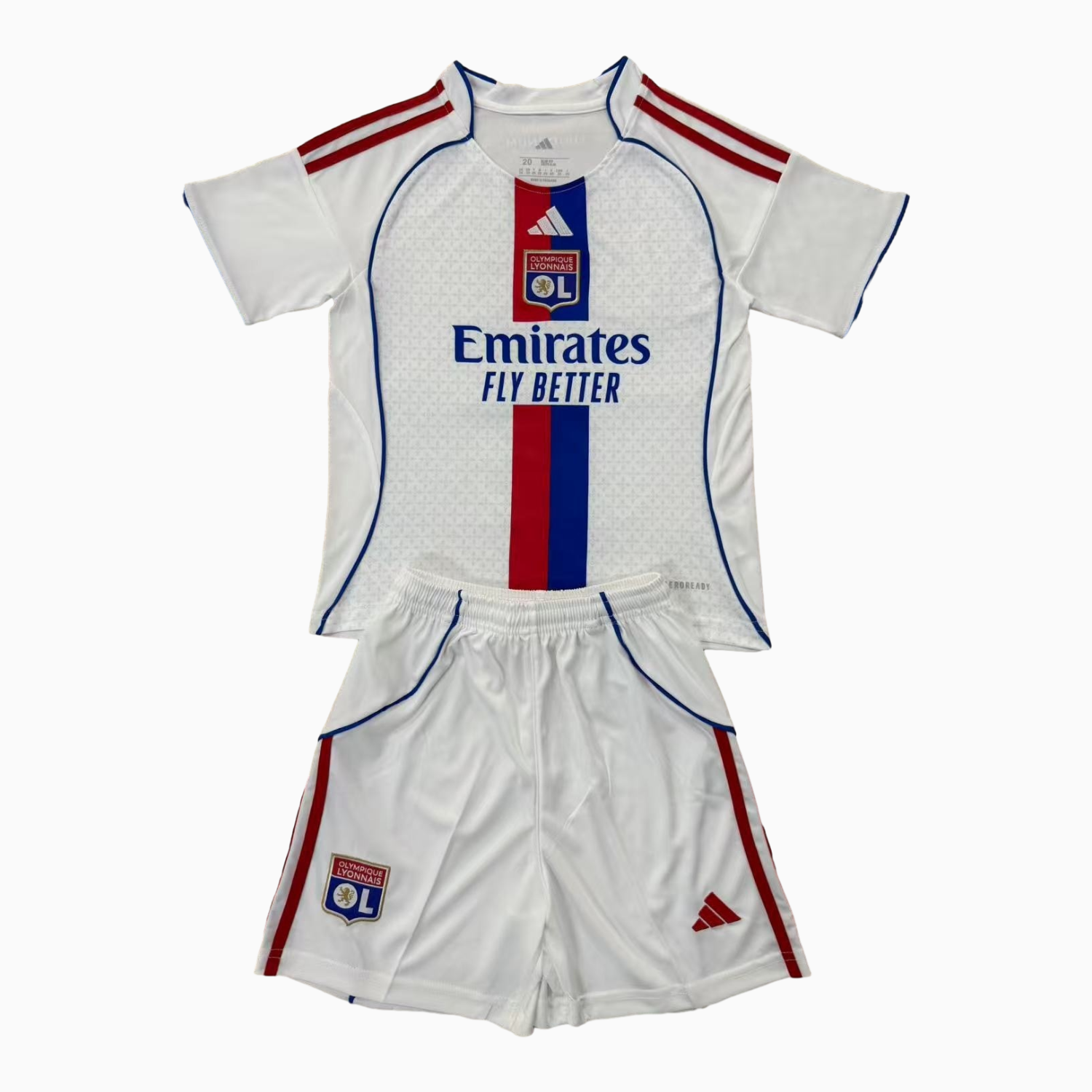 TKH-turbokithub-Lyon 25-26 Home Men's Adult Jersey Set - Fans Version