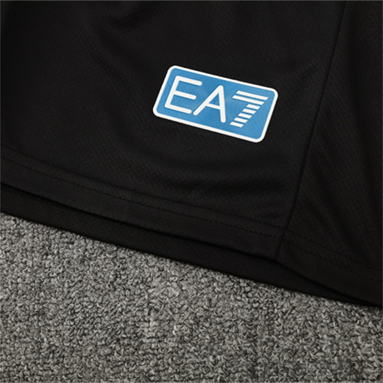 TKH-turbokithub-Napoli 25-26 Kids Short-Sleeve Training Set - Blue Mecha Top & Black Shorts