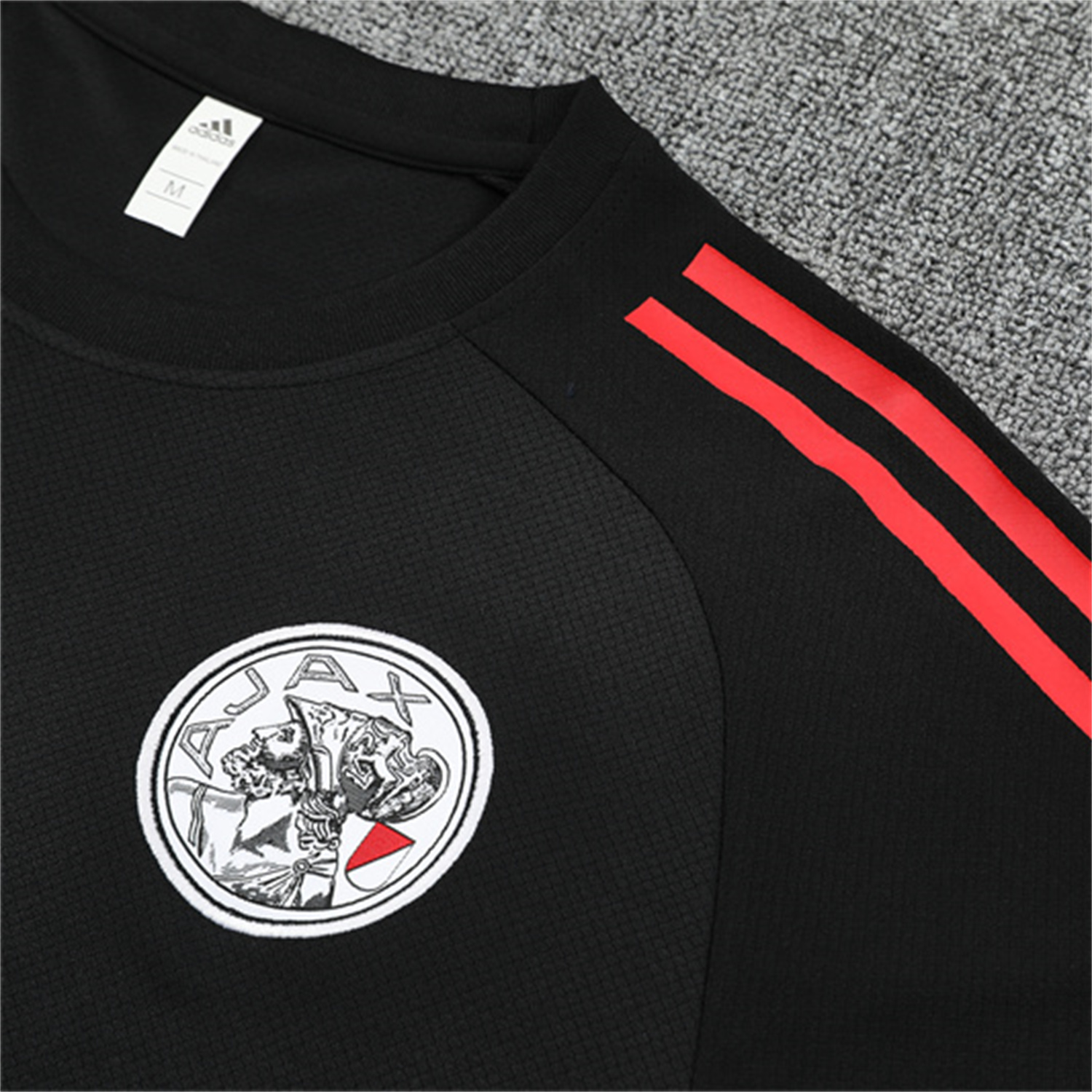 TKH-turbokithub-Ajax 25-26 Short-Sleeve Training Set - Black Top and Black Shorts