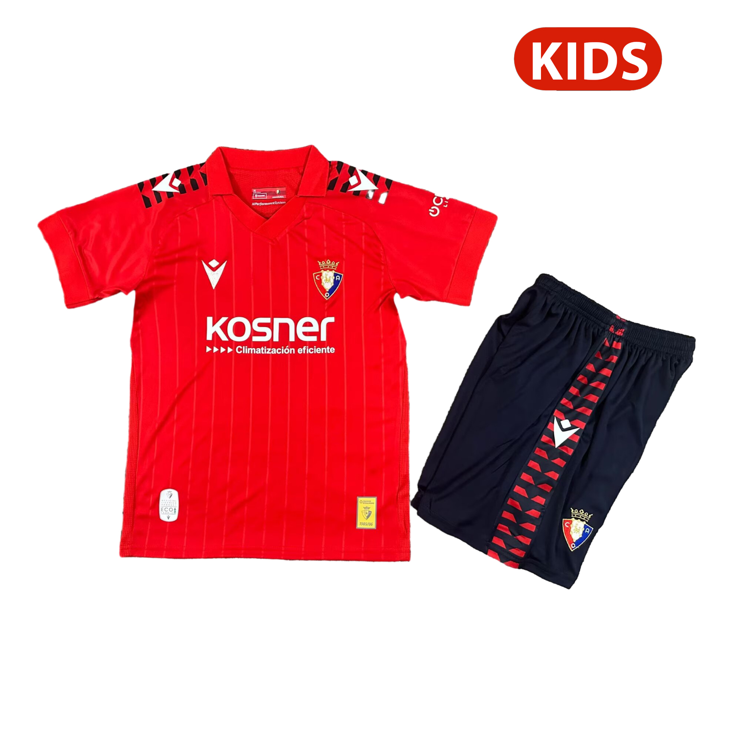 TKH-turbokithub-Osasuna 25-26 Home Kids Kit