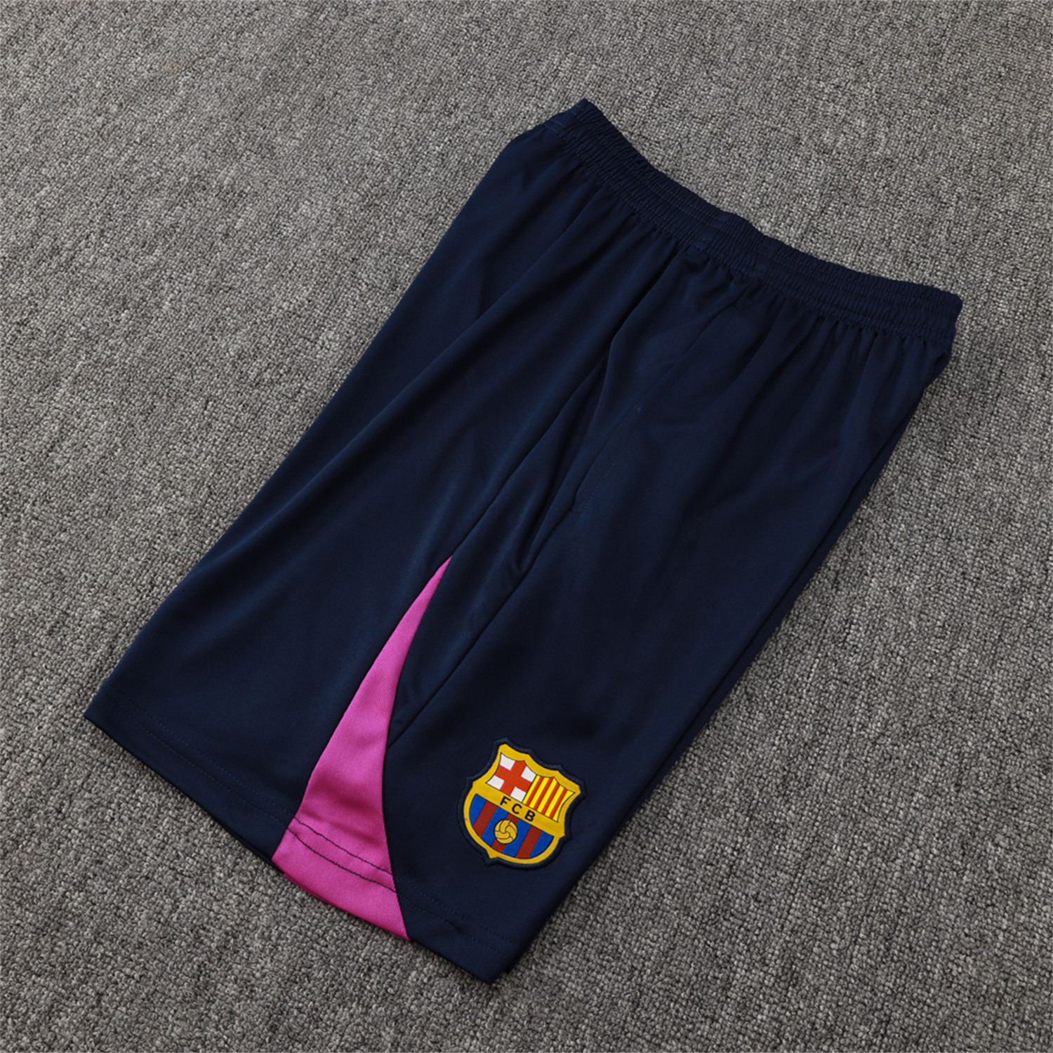 TKH-turbokithub-Barcelona 25-26 Vest Training Set - Deep Blue Black Vest and Shorts
