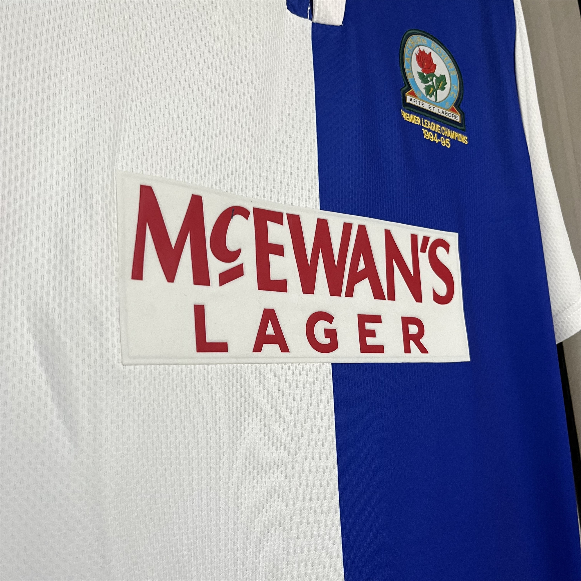 TKH-turbokithub-Retro Blackburn Rovers 1994-95 Home Stadium Jersey