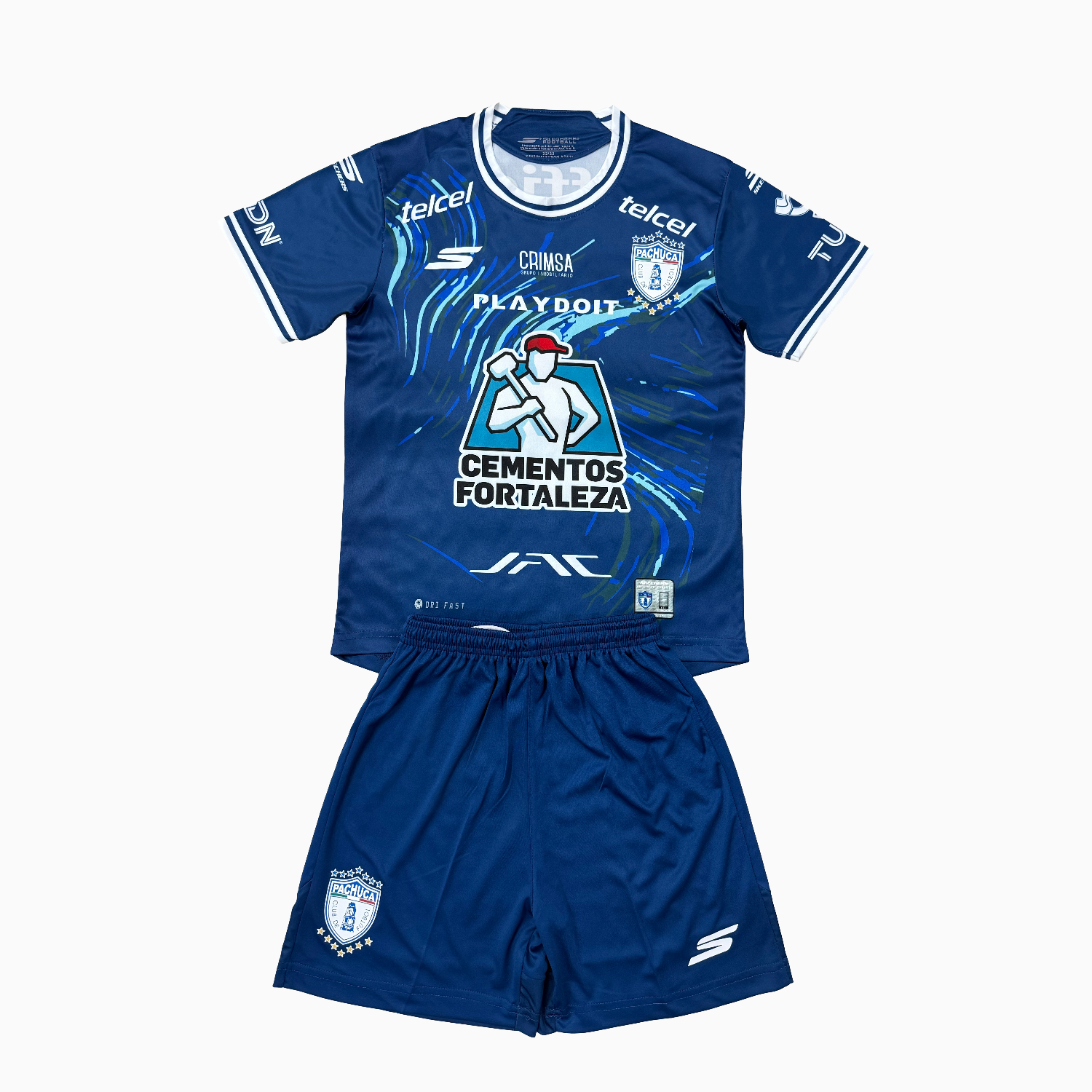 TKH-turbokithub-Pachuca 25-26 Away Blue Men's Adult Jersey Set - Fans Version