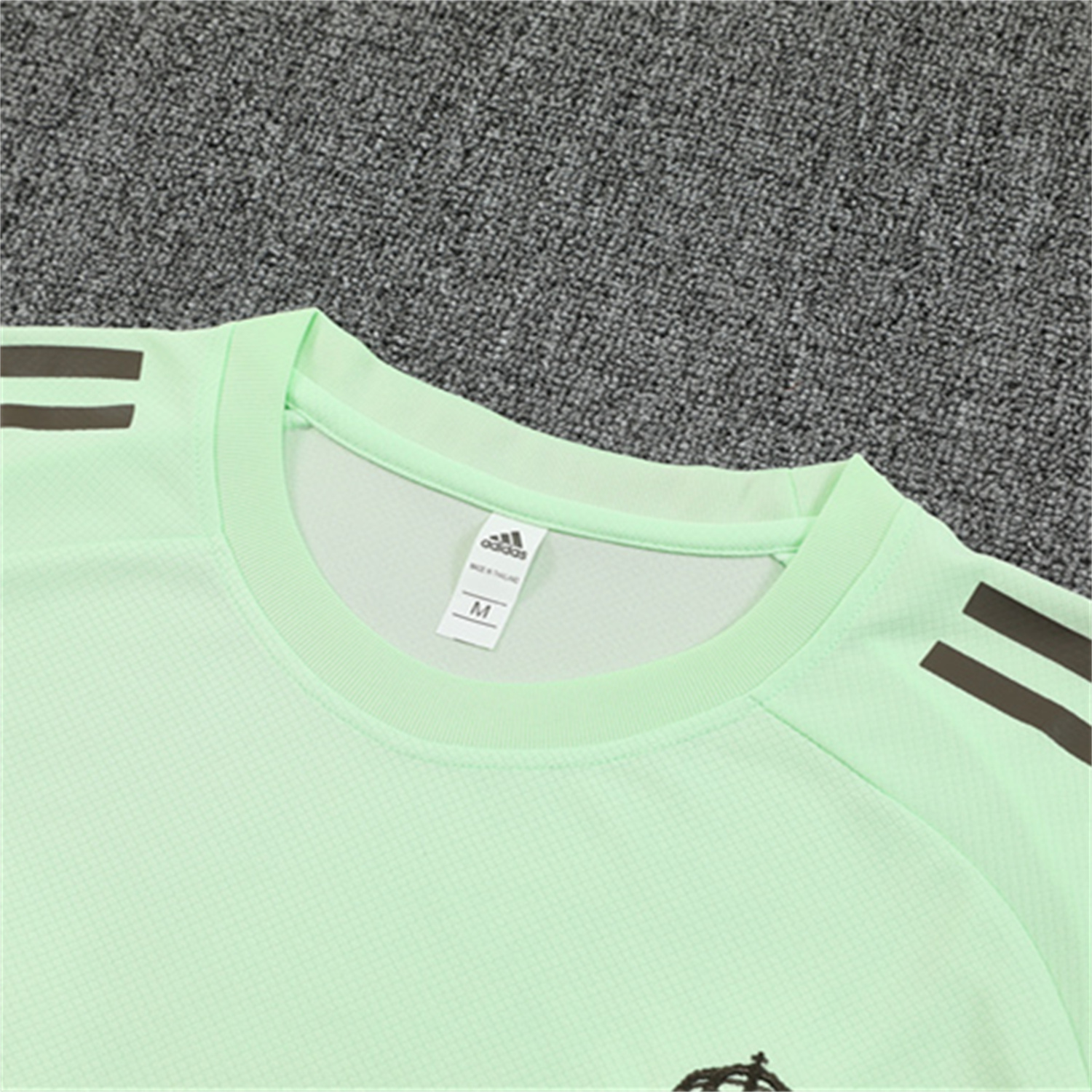 TKH-turbokithub-Real Madrid 25-26 Short-Sleeve Training Set - Light Green Top and Dark Khaki Shorts