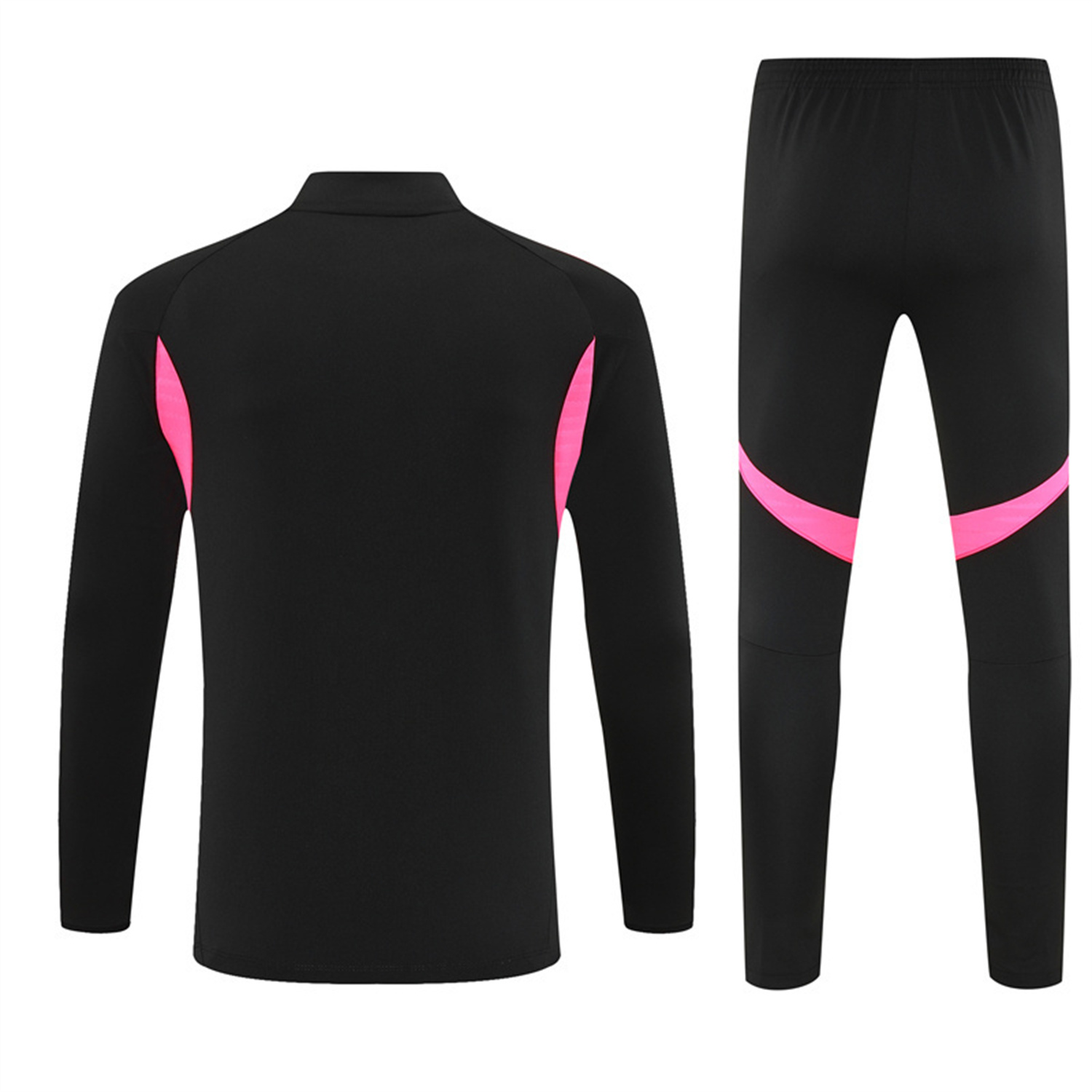 TKH-turbokithub-Arsenal 25-26 Kids Long Sleeve Training Set - Pink Logo Balck Top & Black Pants