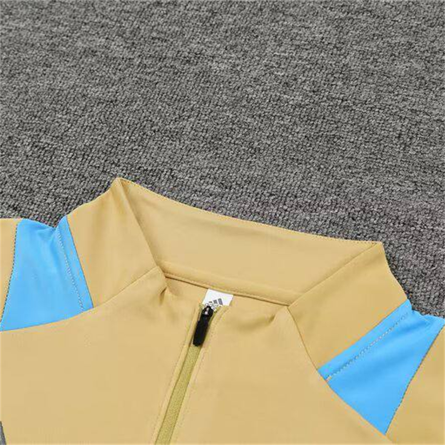 TKH-turbokithub-Argentina 25-26 Long Sleeve Training Set - Gold Top and Grey Pants
