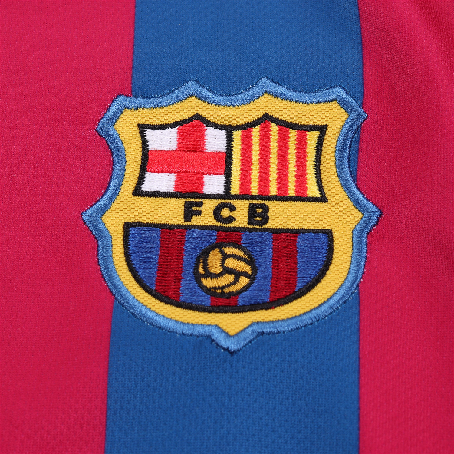 TKH-turbokithub-Retro Barcelona 2005-06 Home Long Sleeve Kids Kit
