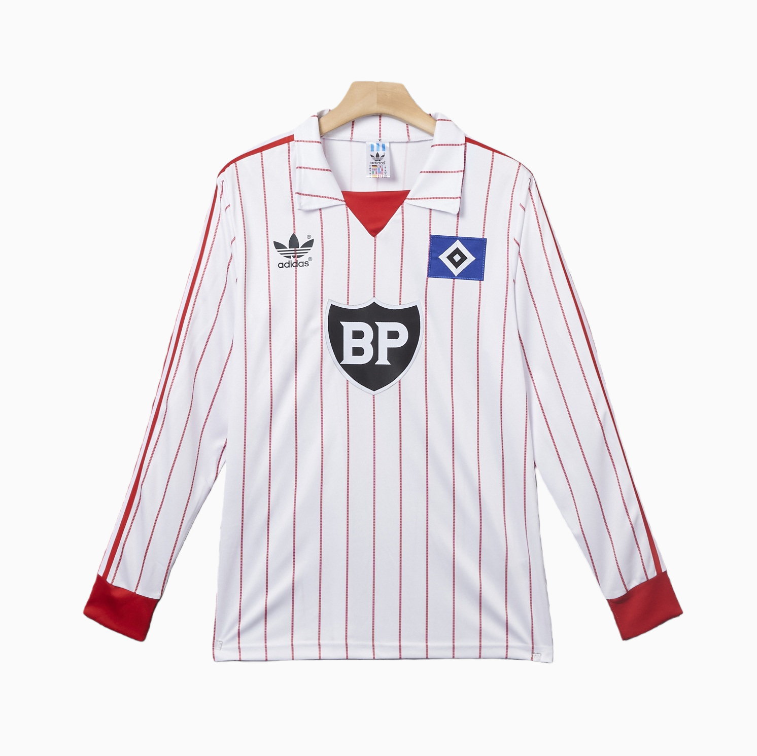TKH-turbokithub-Retro Hamburger SV 1982-83 Home Long Sleeves Jersey