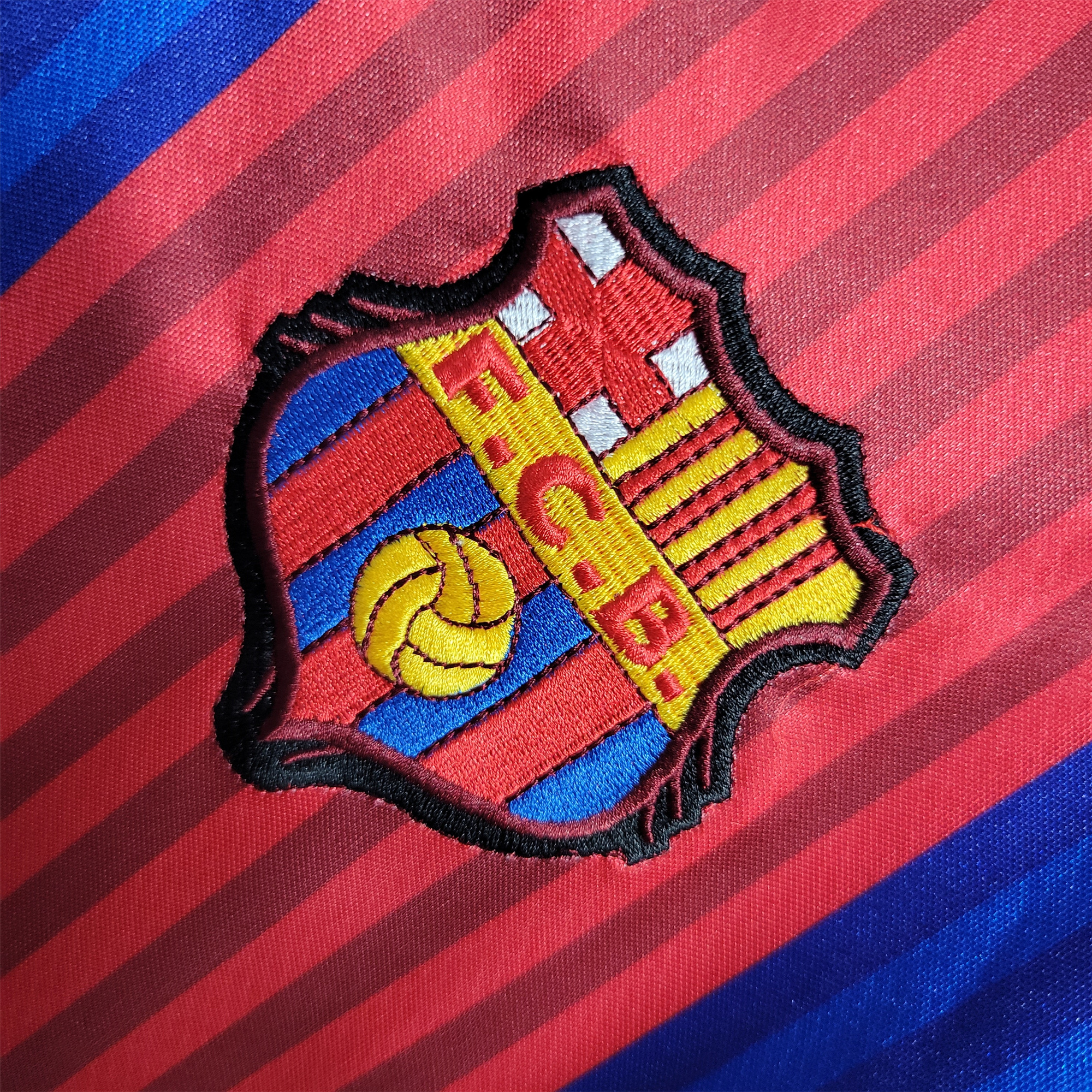 TKH-turbokithub-Retro Barcelona 90-92 Home Stadium Long Sleeve Jersey