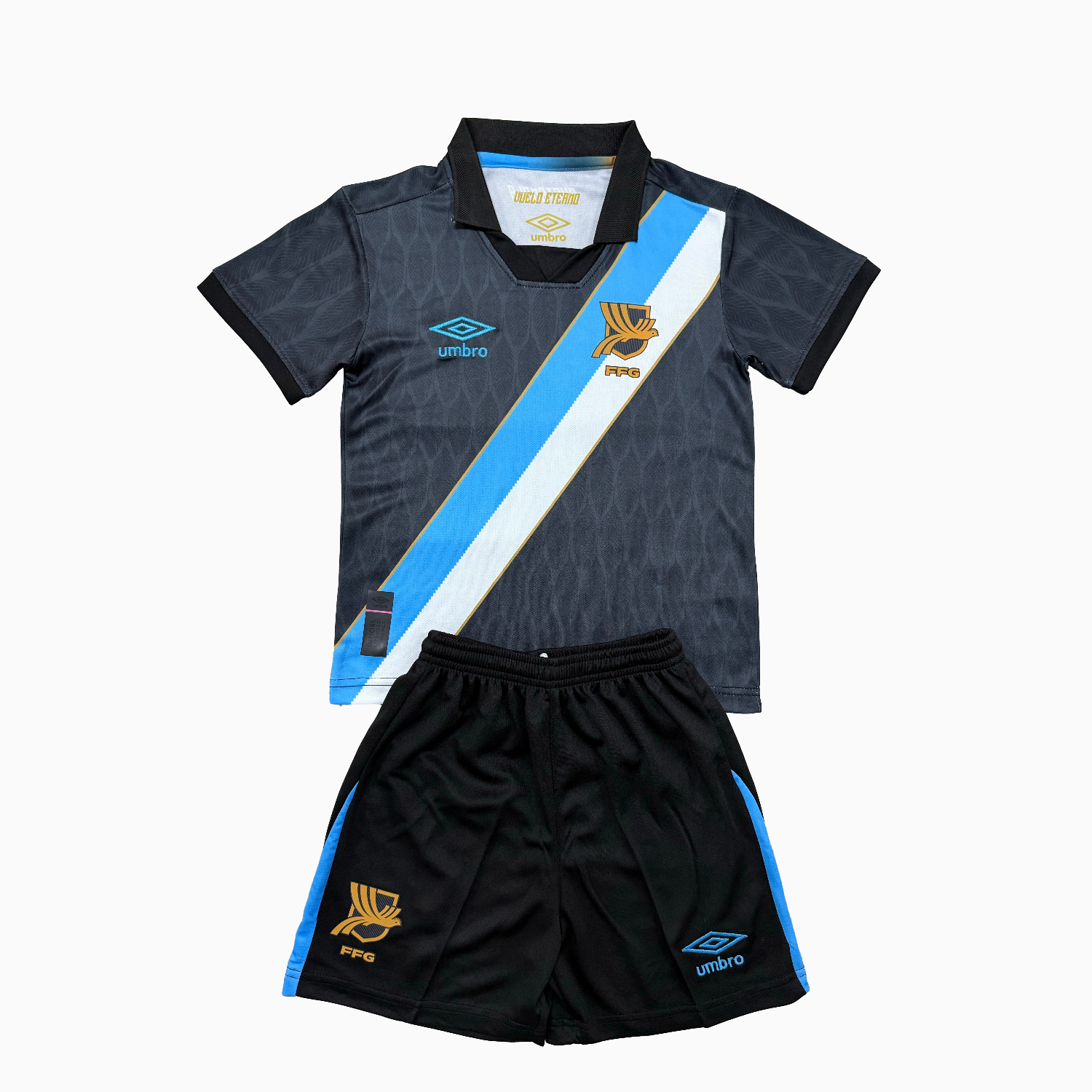 TKH-turbokithub-Guatemala 26-27 Navy Blue Away Men's Adult Jersey Set - Fans Version