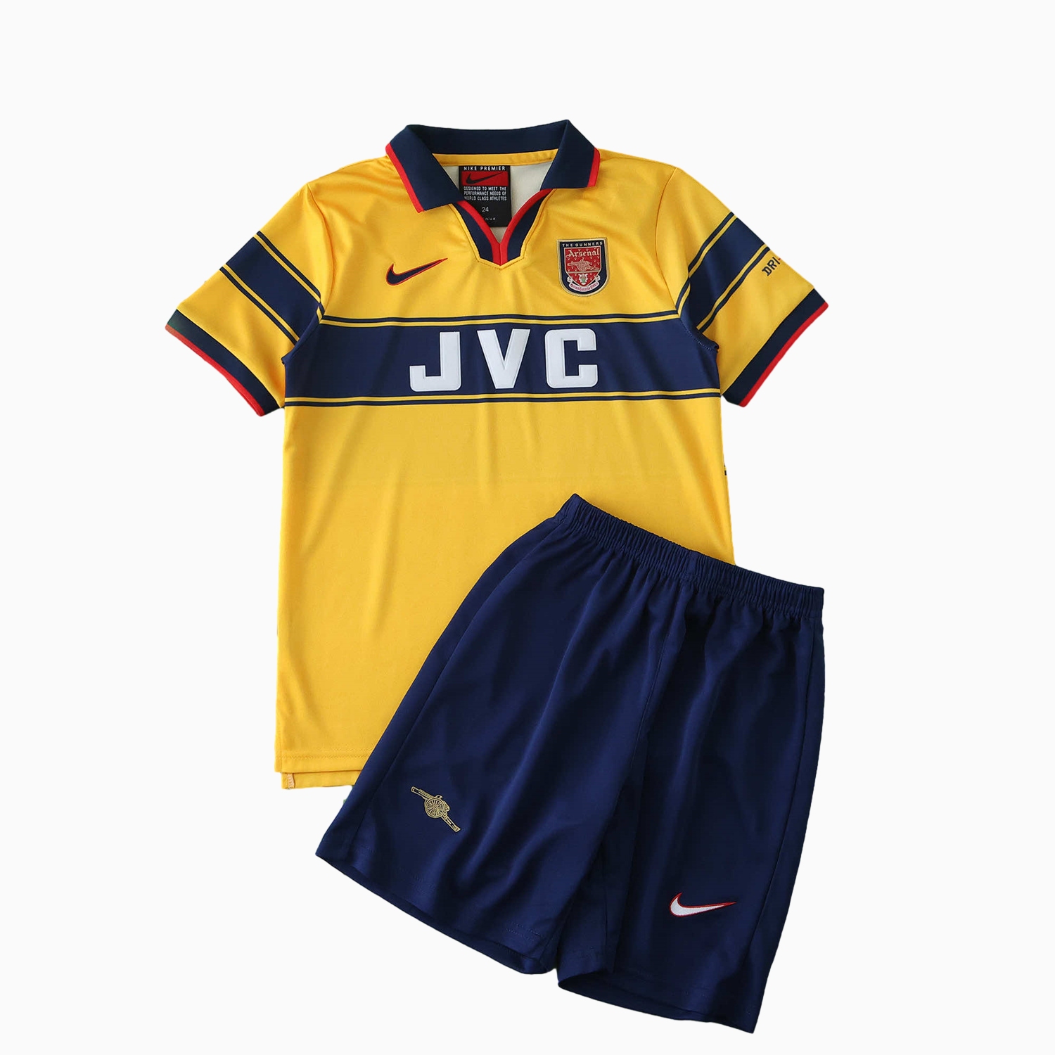 TKH-turbokithub-Retro Arsenal 1997-99 Away Kids Kit