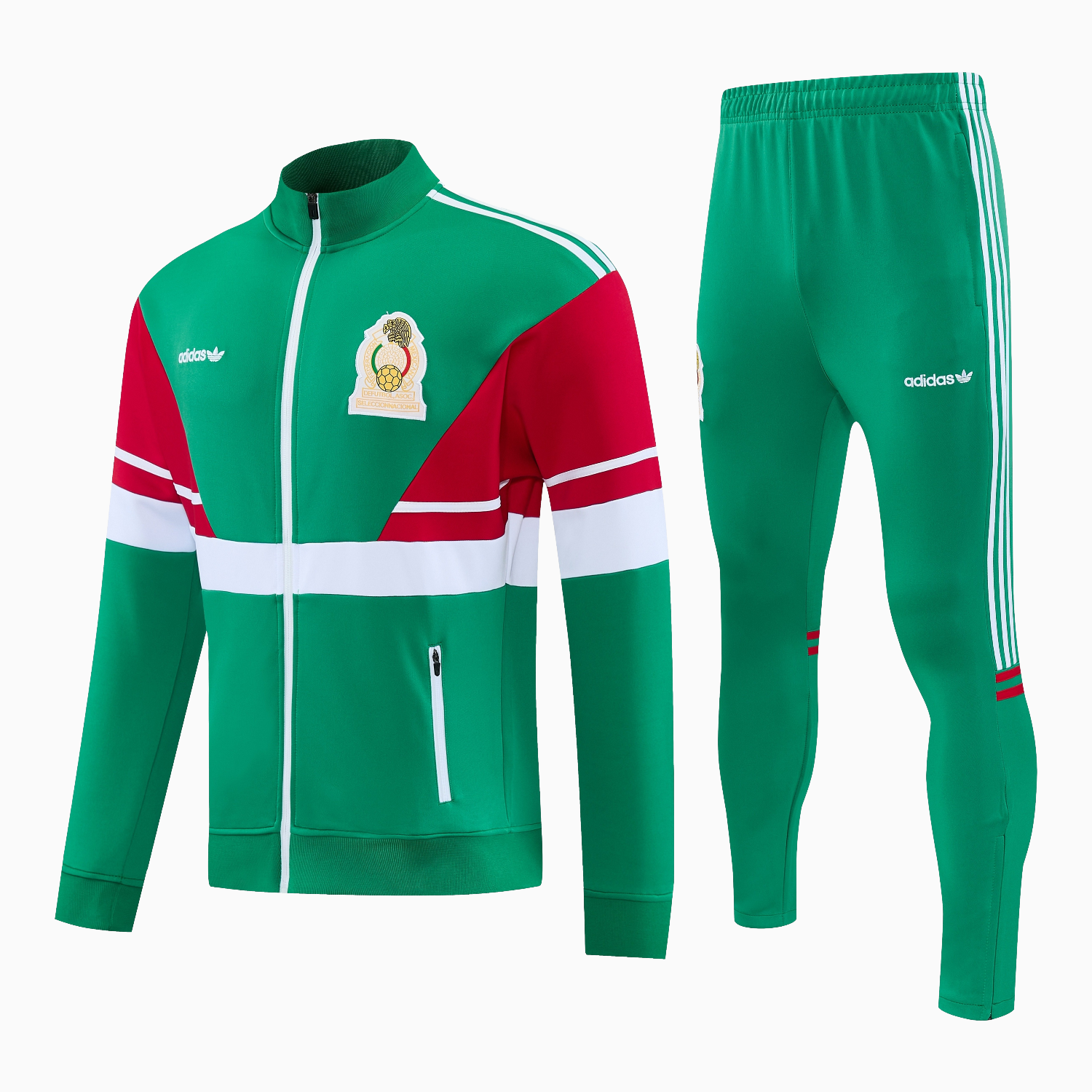 TKH-turbokithub-Mexico 2026 World Cup Jacket Training Tracksuit - Green Top & Green Pants