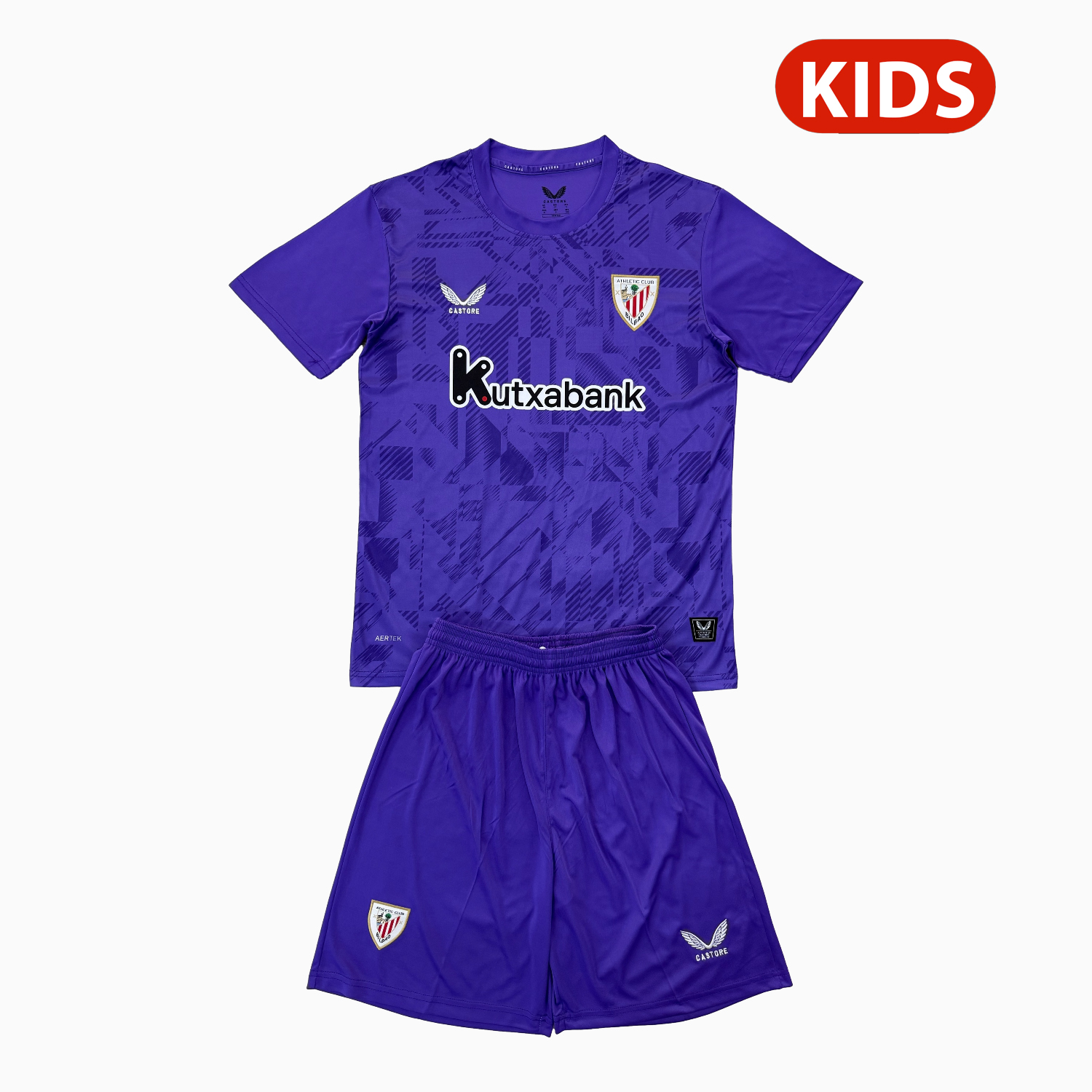 TKH-turbokithub-Athletic Bilbao 25-26 Purple Goalkeeper Kids Kit