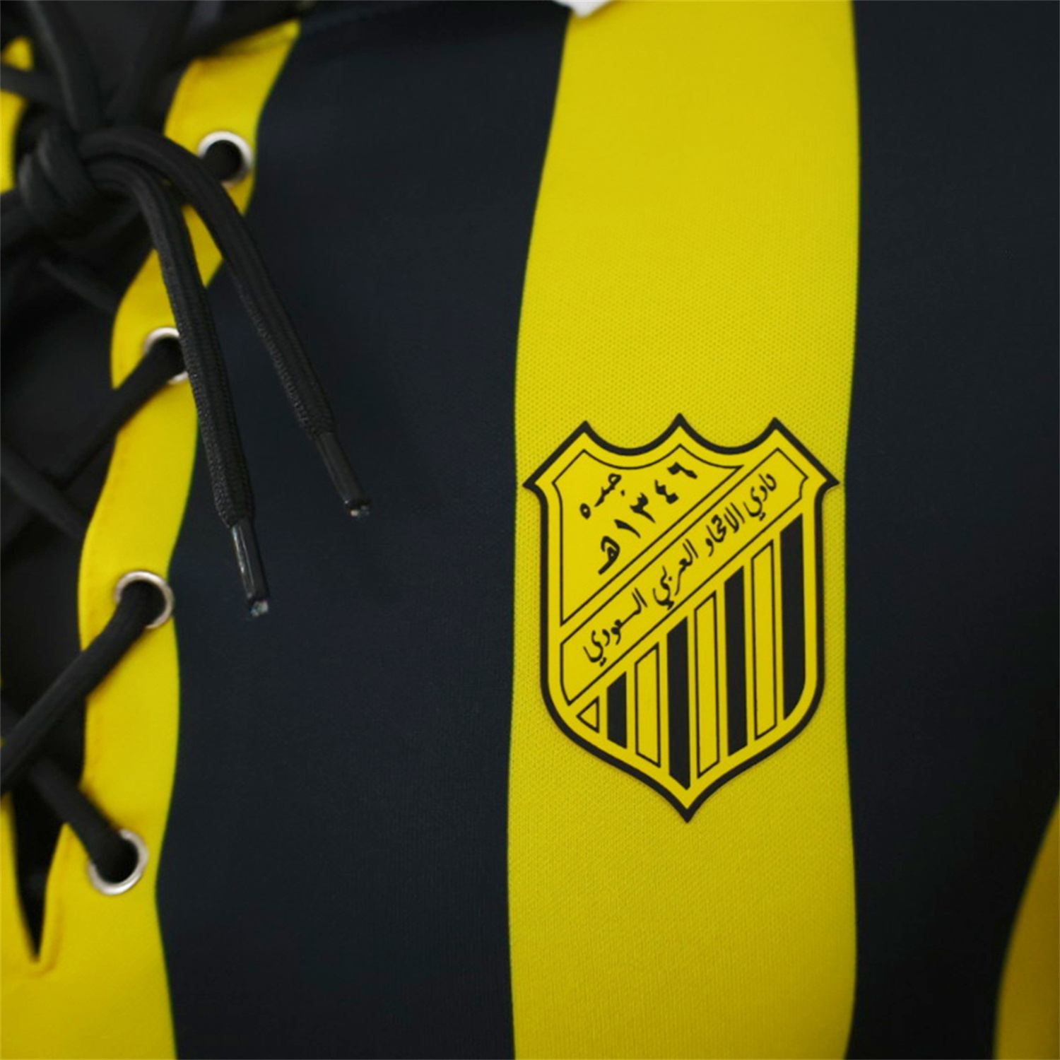TKH-turbokithub-Al Ittihad Jeddah United 26-27 Yellow Black Stripes Special Jersey - Player Version
