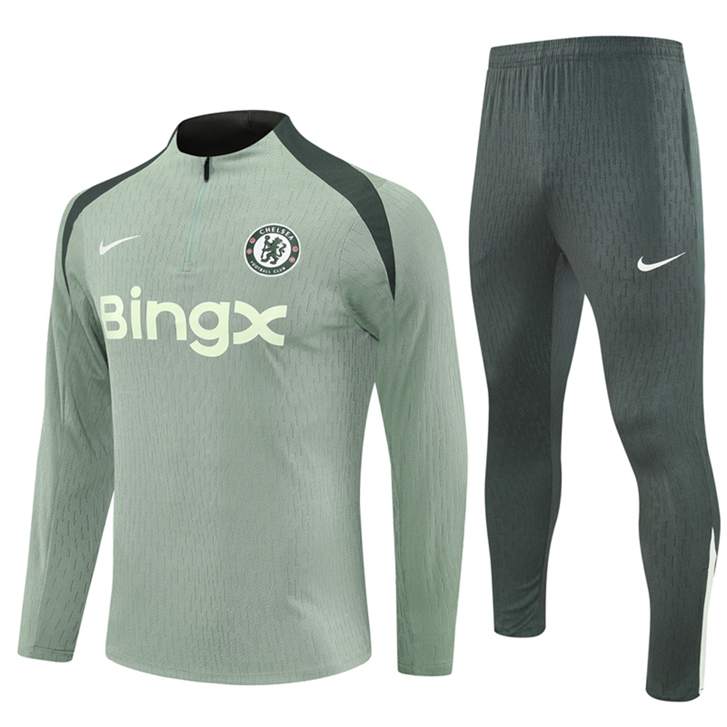 TKH-turbokithub-C.H.E.L.S.E.A 25-26 Long Sleeve Training Set - Player Version - Light Green Top and Pants