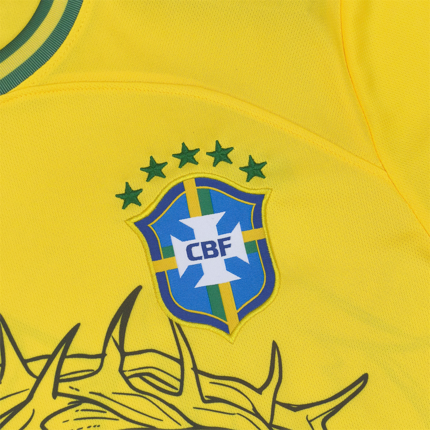 TKH-turbokithub-Brazil 25-26 Jesus And Angel Cross Yellow Jersey - Fans Version