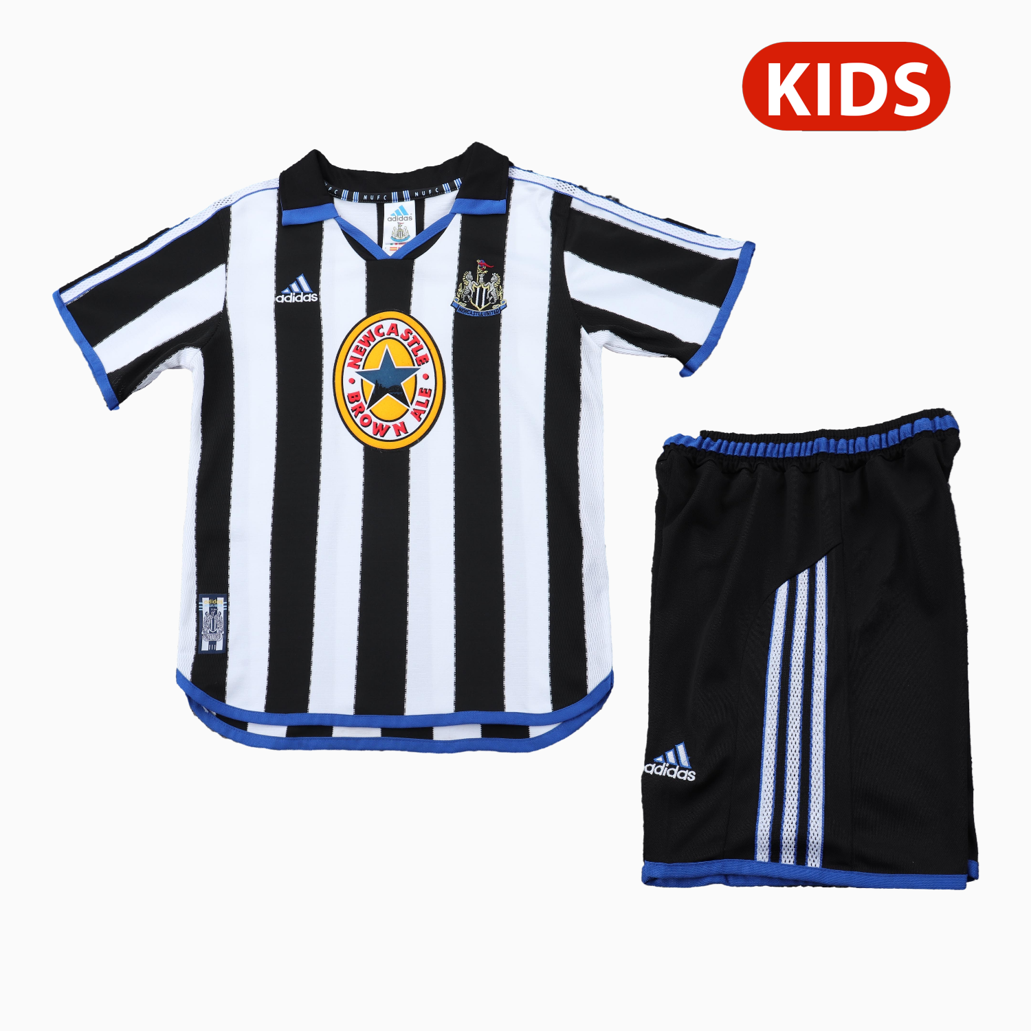 TKH-turbokithub-Retro Newcastle United 1999-00 Home Kids Kit
