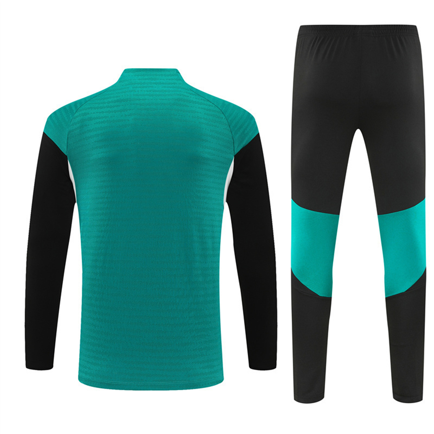 TKH-turbokithub-Liver.pool 25-26 Kids Long Sleeve Training Set - Player Version - Green Top and Black Pants