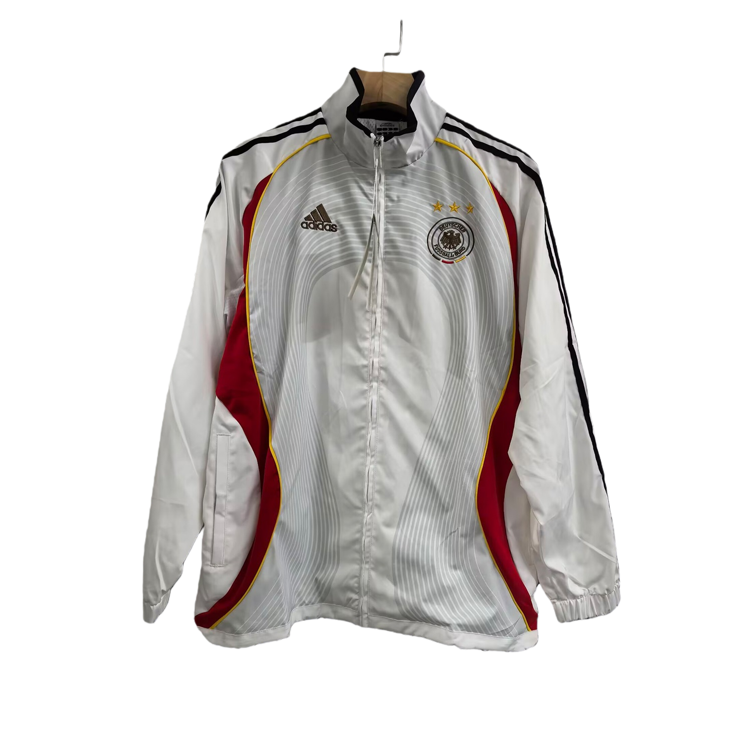 TKH-turbokithub-Retro Germany 2006 Vintage Style Windbreaker - White & Black