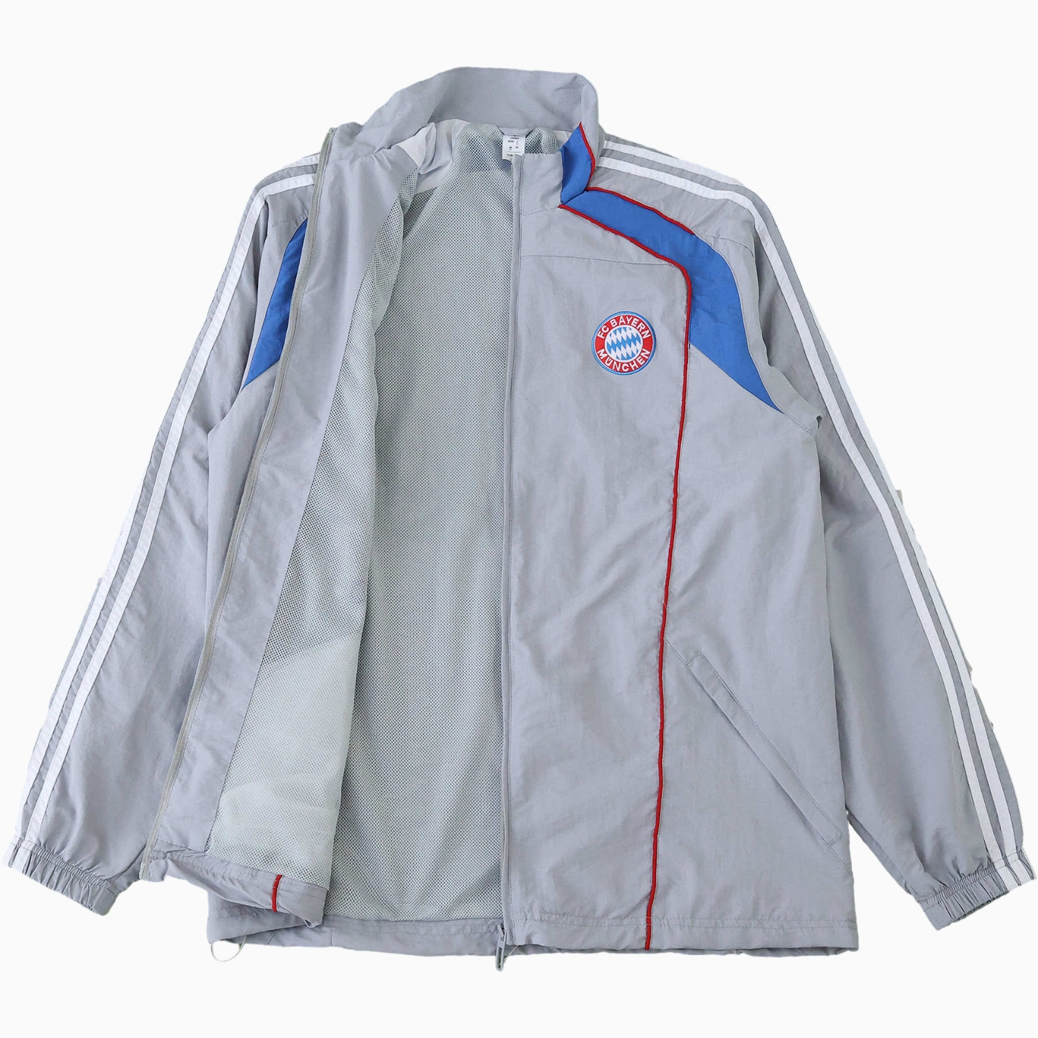 TKH-turbokithub-Bayern Munich 25-26 Grey Throwback Windbreaker Jacket - Grey