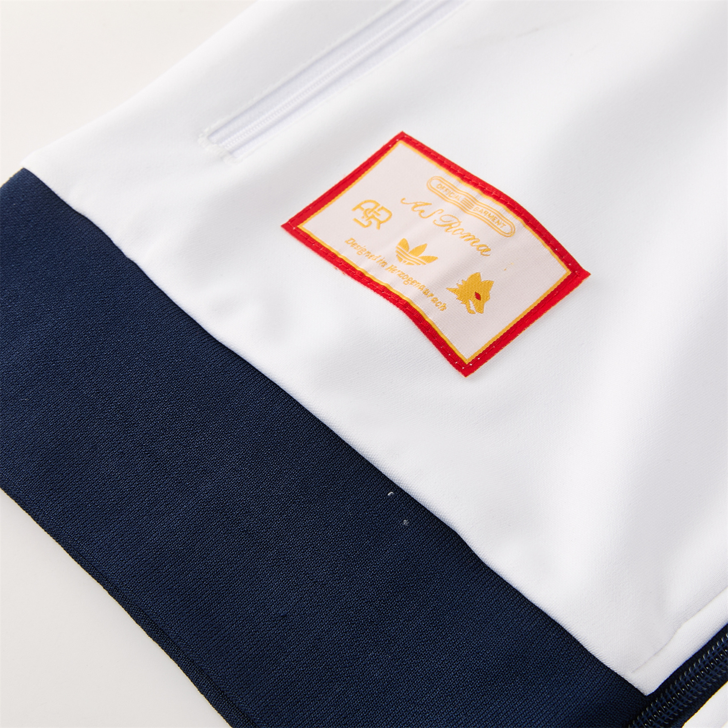 TKH-turbokithub-AS Roma 25-26 Originals LFSTLR Jacket Training Tracksuit - White Top and Blue Pant