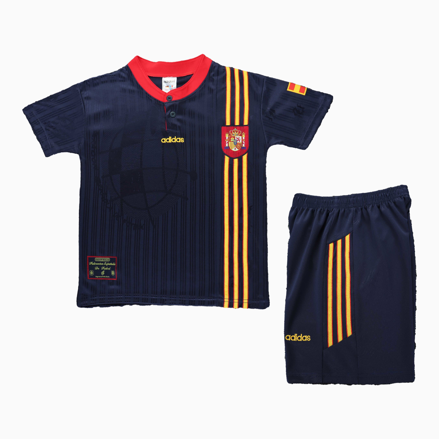 TKH-turbokithub-Retro Spain 1996 Away Kids Kit
