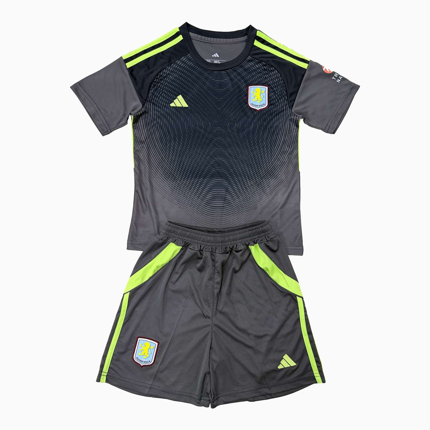 TKH-turbokithub-Aston Villa 25-26 Black Goalkeeper Kids Kit