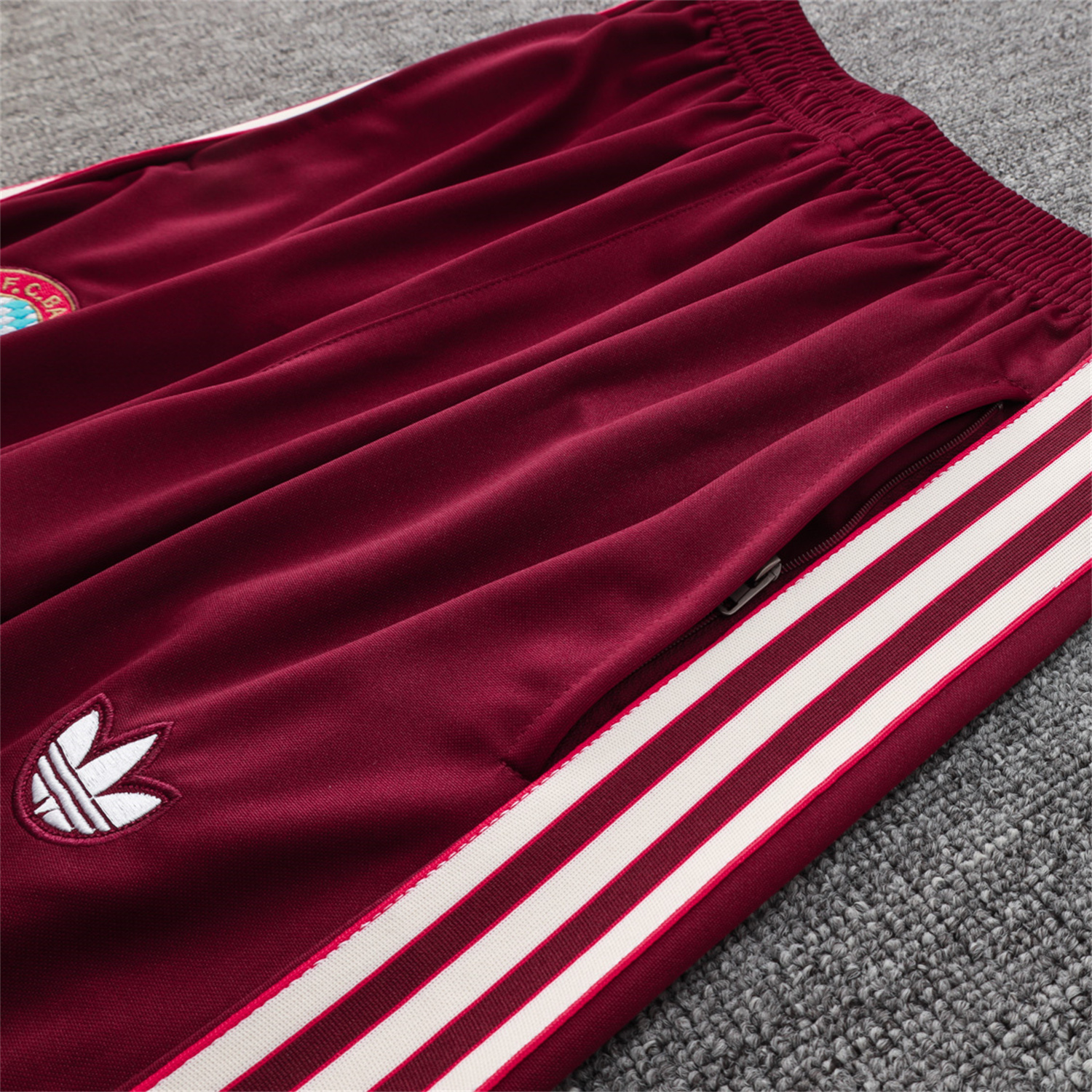 TKH-turbokithub-Bayern Munich 25-26 Originals Terrace Icon Jacket Training Tracksuit - Deep Red