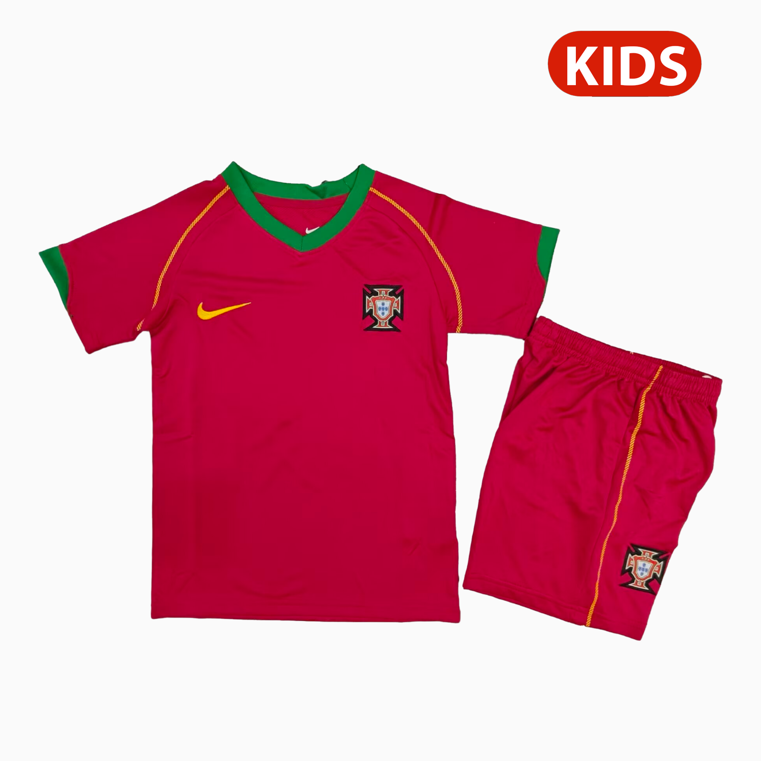 TKH-turbokithub-Retro Portugal 2006 Home Kids Kit