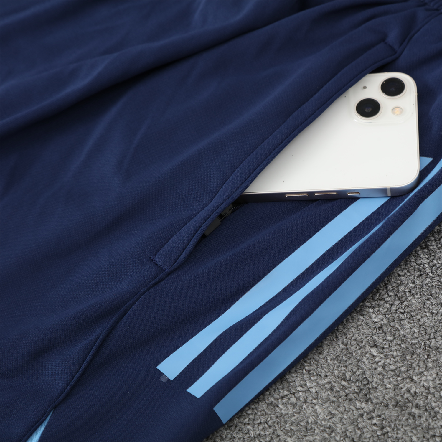 TKH-turbokithub-Real Madrid 25-26 Vest Training Set - Blue Water Pattern Top & Deep Blue Shorts