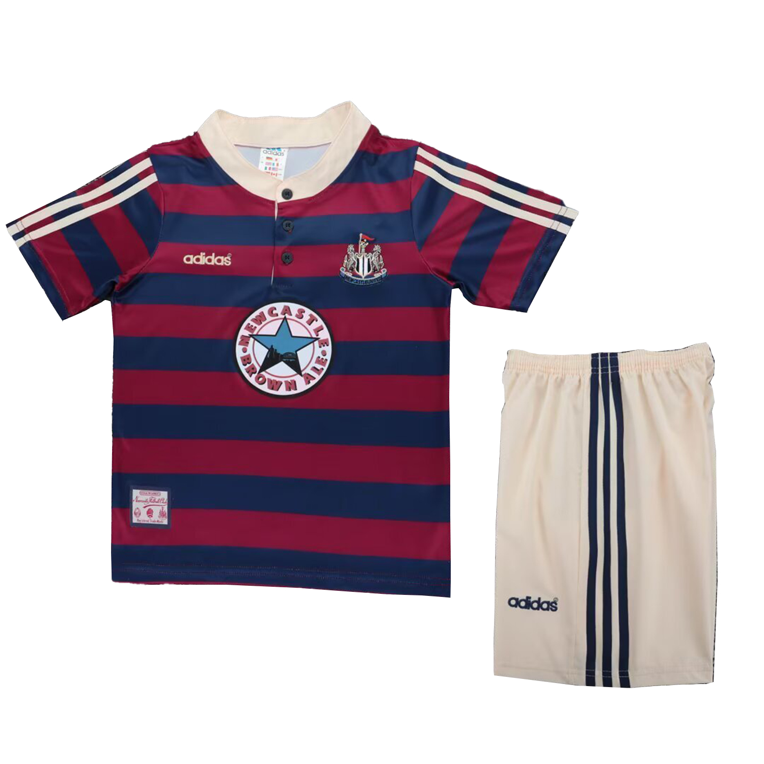 TKH-turbokithub-Retro Newcastle United 1995-97 Away Kids Kit