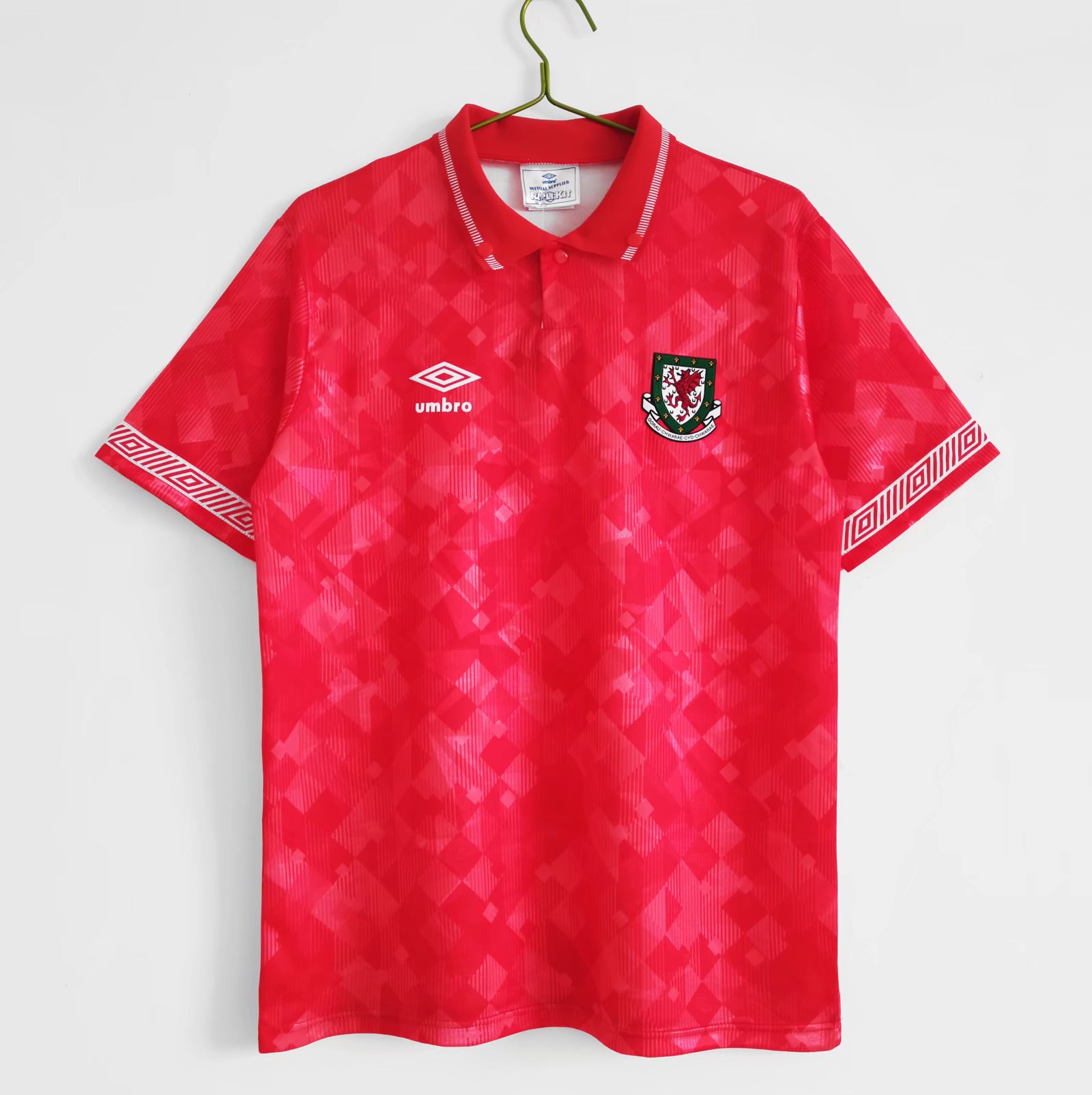 TKH-turbokithub-Retro Wales 1990 Home Stadium Jersey