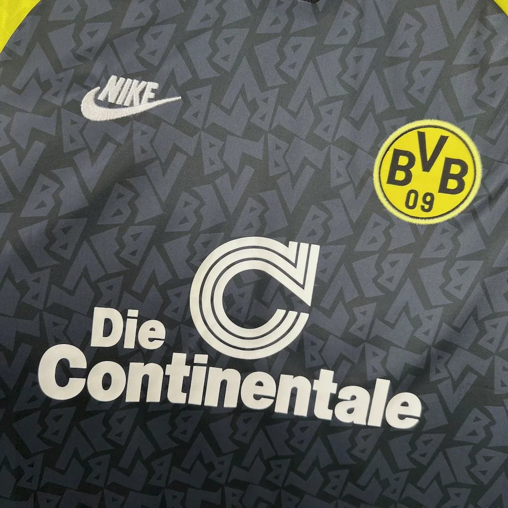 TKH-turbokithub-Retro Dortmund 1995-96 Away Long Sleeves Jersey
