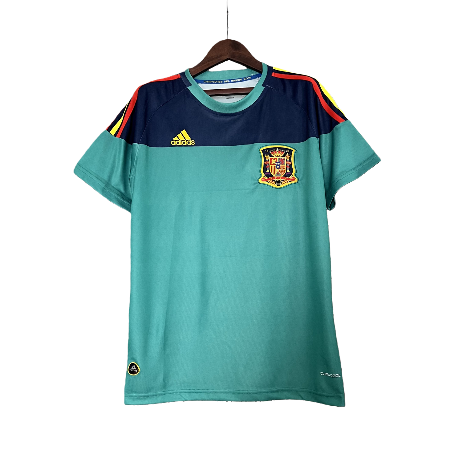 TKH-turbokithub-Retro Spain 2010 Green Goalkeeper Jersey