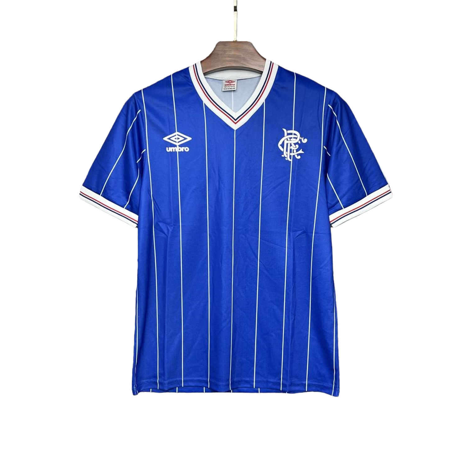 TKH-turbokithub-Retro Glasgow Rangers 1982-83 Home Stadium Jersey