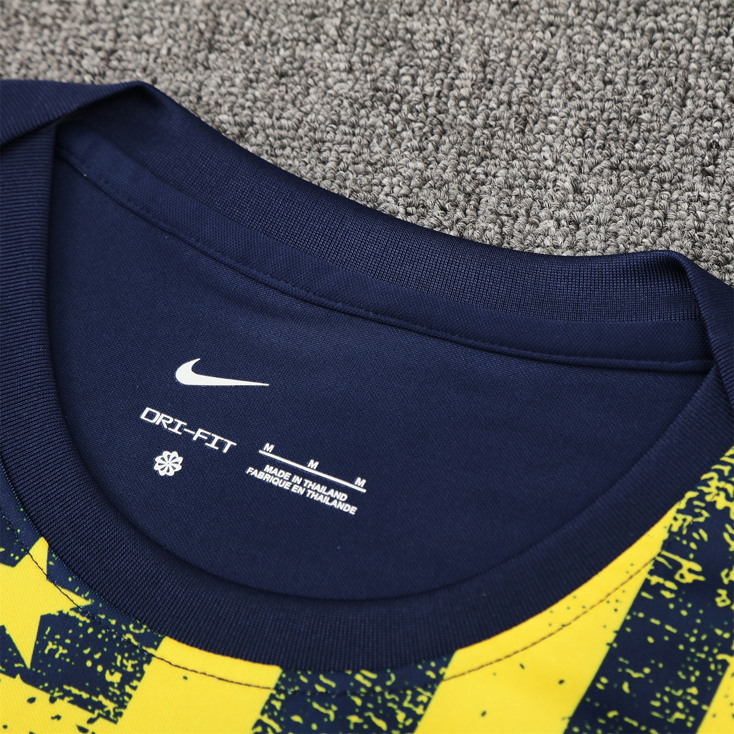 TKH-turbokithub-Atletico Madrid Short-Sleeve Training Set - Blue Yellow Top & Blue Shorts