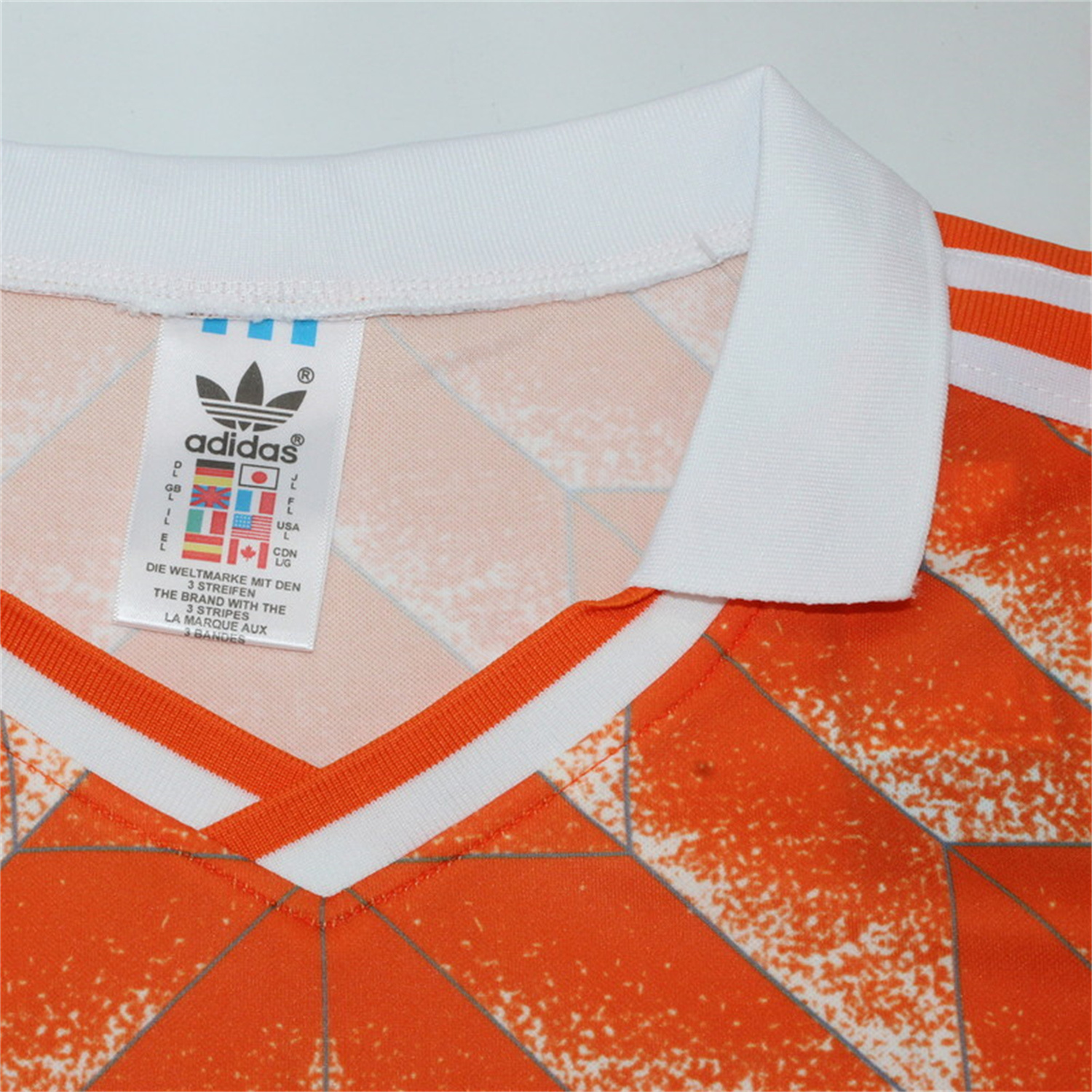 TKH-turbokithub-Retro Netherlands 1988 Home Long Sleeves Jersey