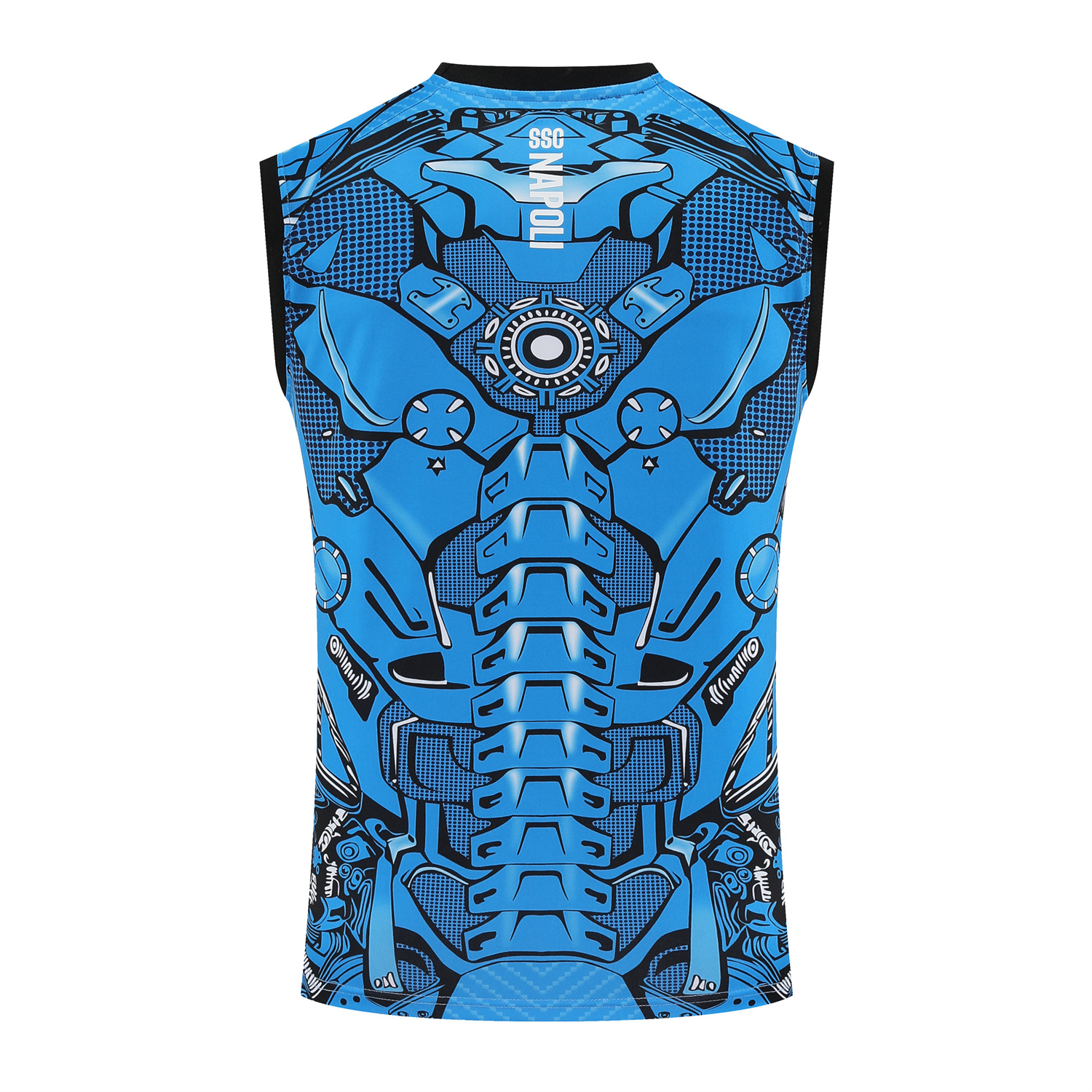 TKH-turbokithub-Napoli 25-26 Vest Training Set - Blue Mecha Vest & Black Shorts