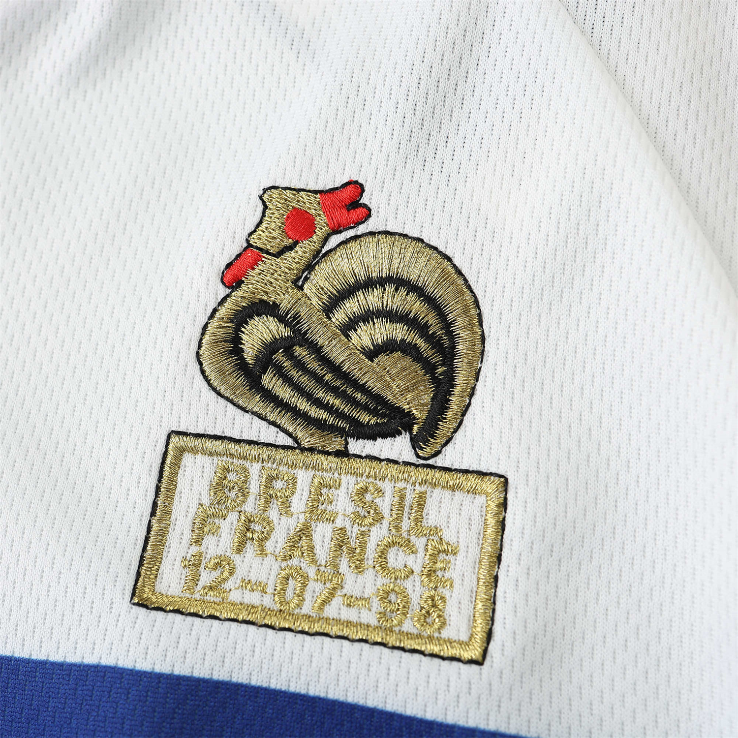 TKH-turbokithub-Retro France 1998 Away Long Sleeves Jersey (with 1998 World Cup mark on right chest)