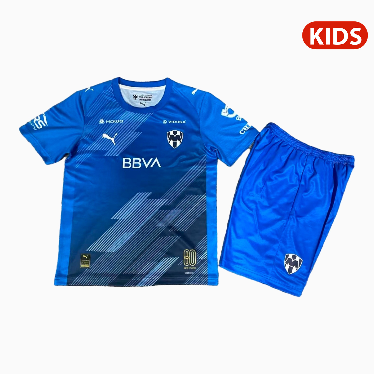 TKH-turbokithub-Rayados Monterrey 25-26 Third Blue Kids Kit