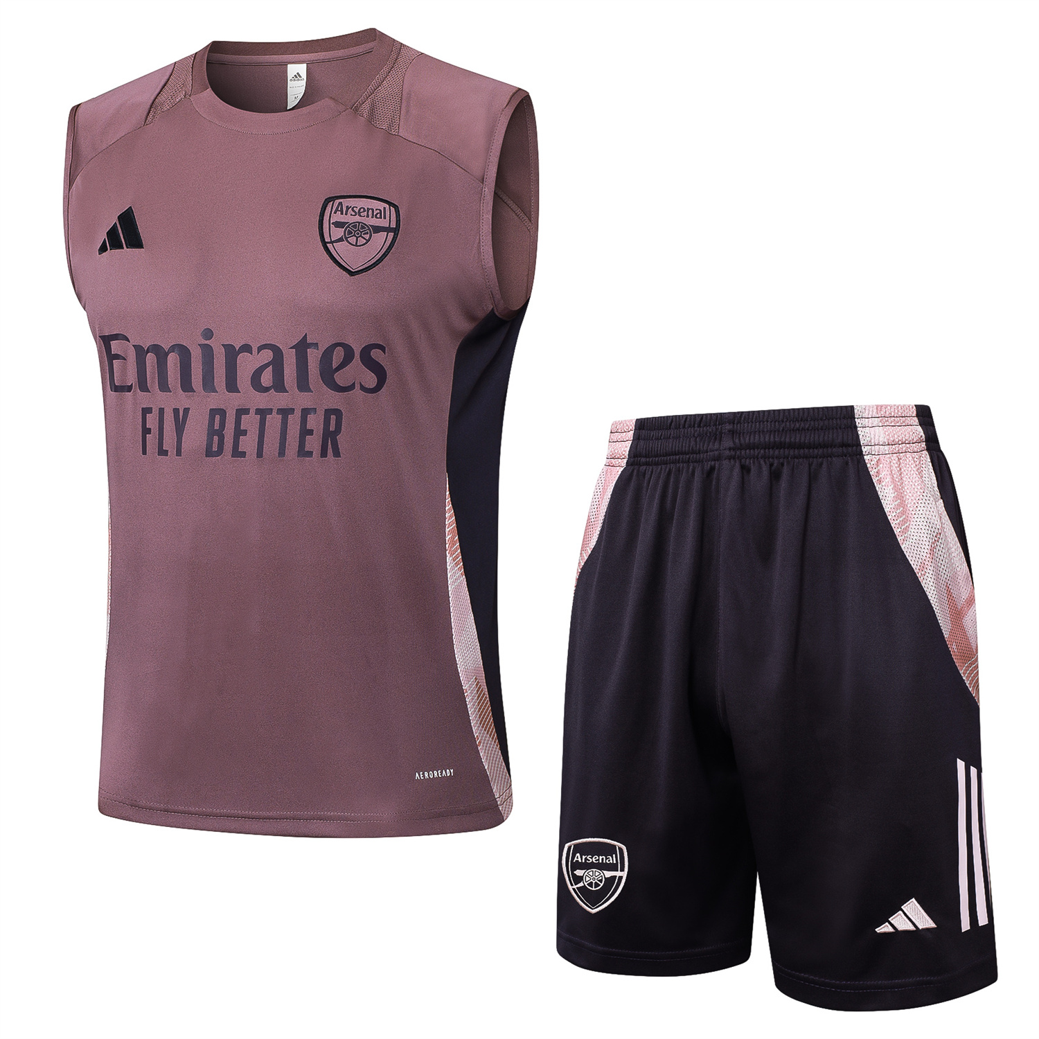 TKH-turbokithub-Arsenal 25-26 Vest Training Set - Purple Vest and Deep Purple Shorts
