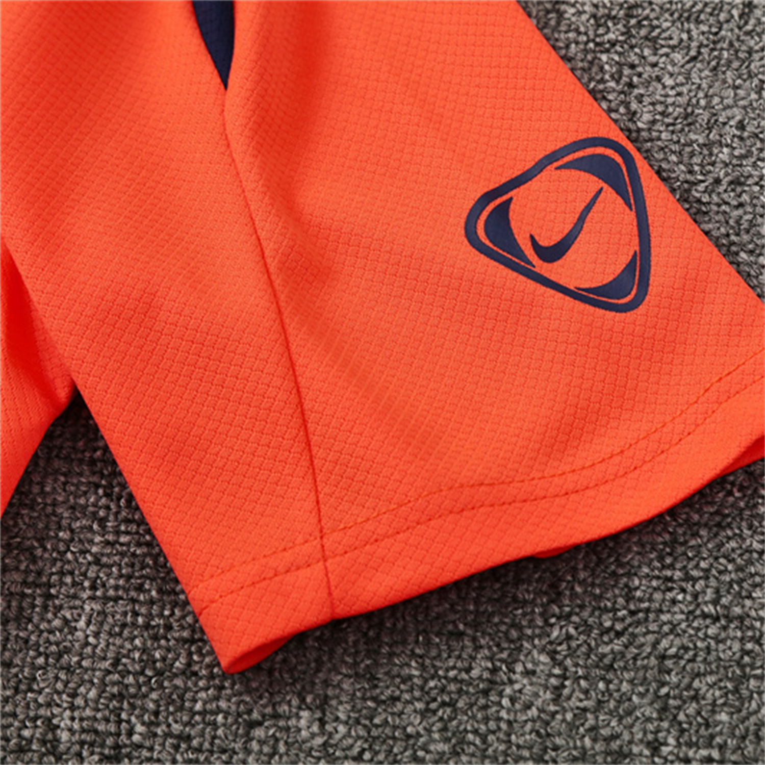 TKH-turbokithub-Barcelona 25-26 Short-Sleeve Training Set - Orange Top Royal Blue Sponsor& Royal Blue Shorts