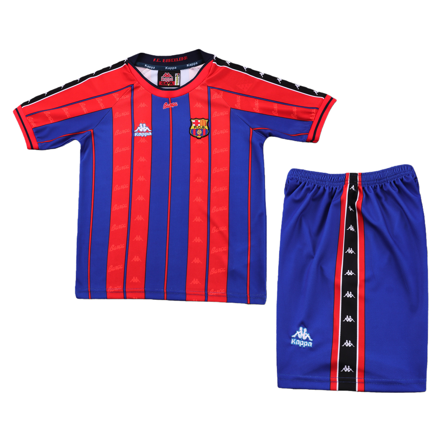 TKH-turbokithub-Retro Barcelona 1997-98 Home Kids Kit