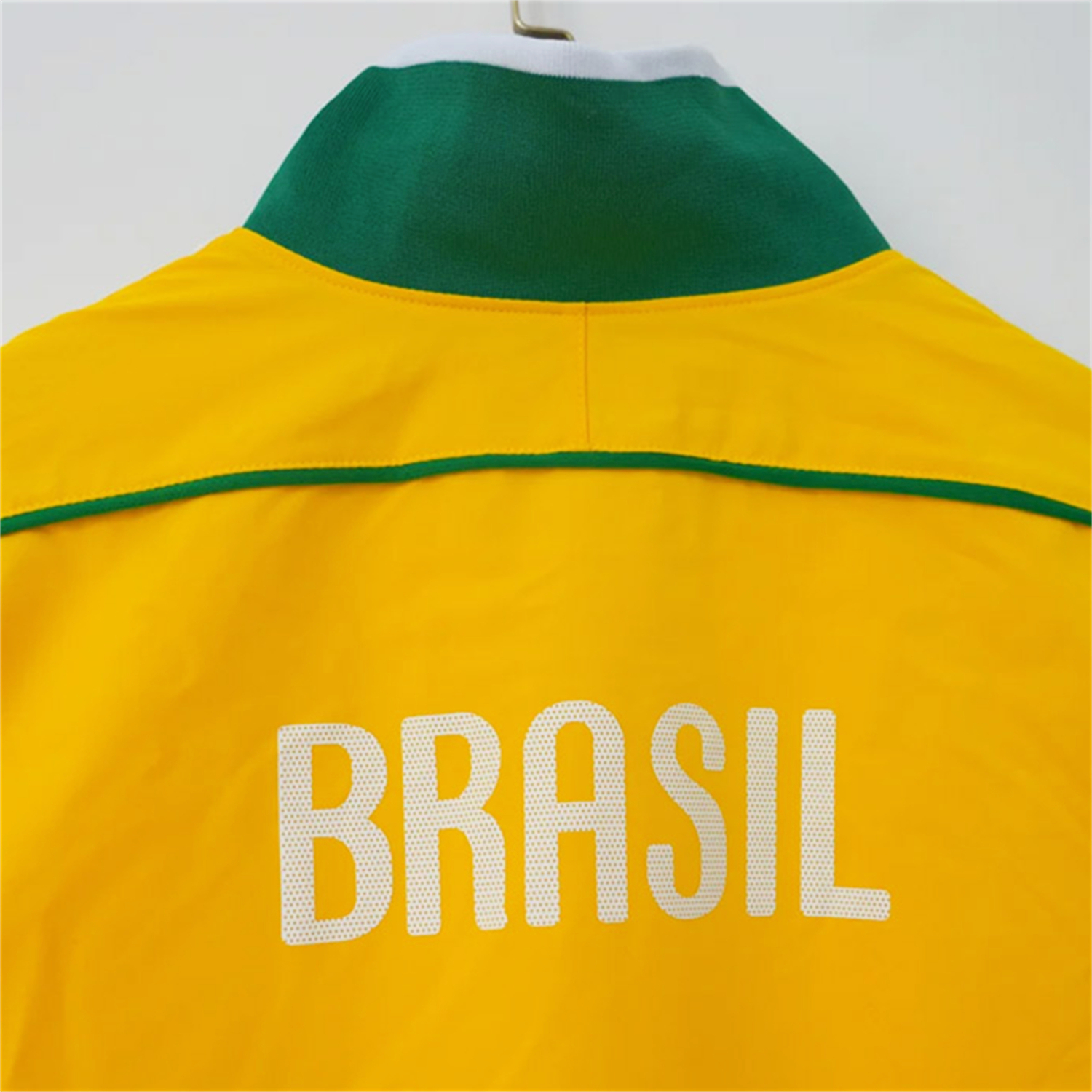 TKH-turbokithub-Retro Brazil 2010-11 Home Windbreaker Jacket - Yellow Green