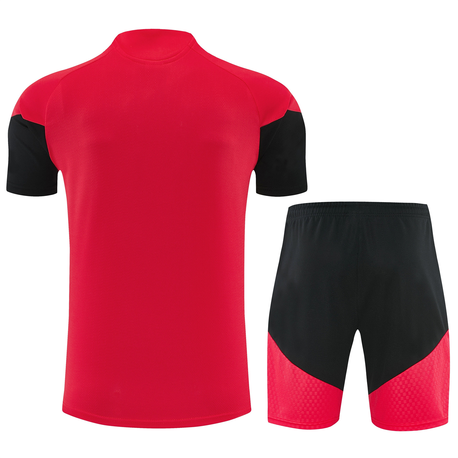 TKH-turbokithub-Germany 2026 Short-Sleeve Training Set - Red Top and Black Shorts