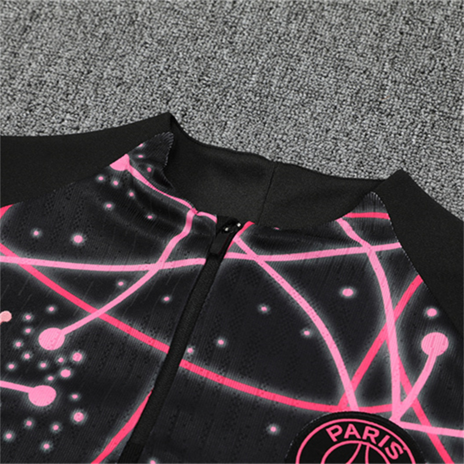 TKH-turbokithub-Paris Saint-Germain PSG 25-26 Long Sleeve Training Set - JD Black Pink Top and Black Pants