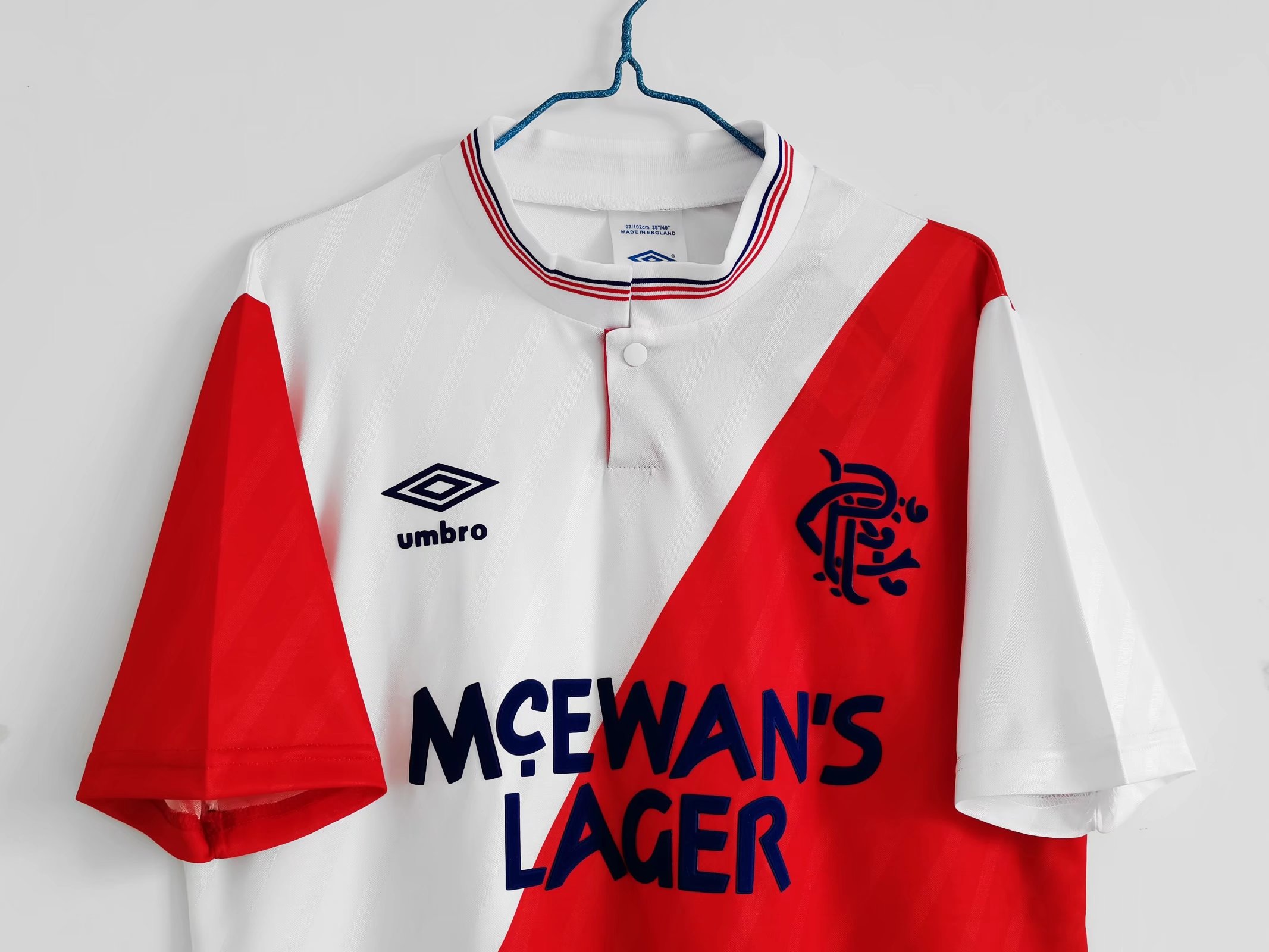 TKH-turbokithub-Retro Glasgow Rangers 1987-88 Away Stadium Jersey