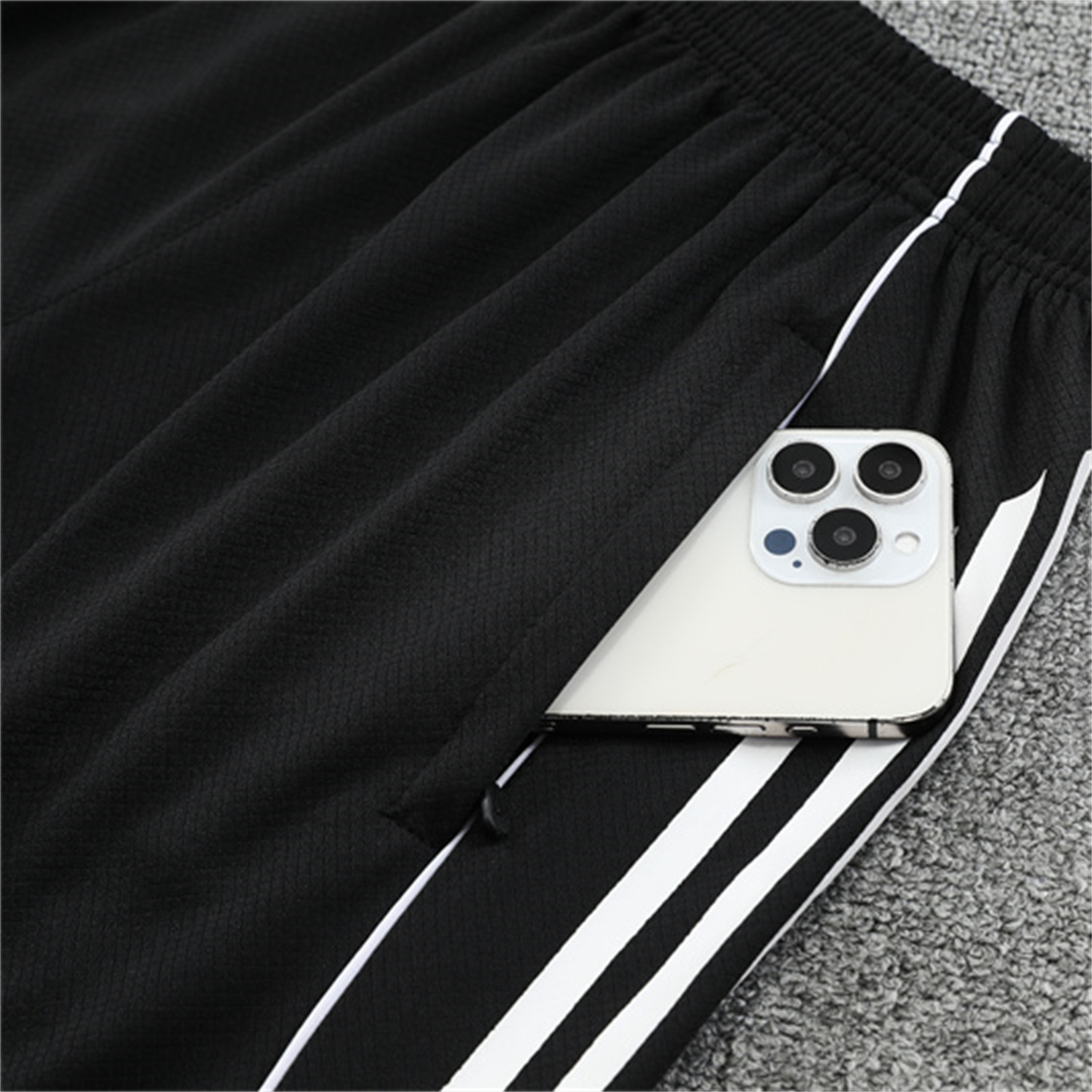 TKH-turbokithub-Argentina 25-26 Pre-Match Short-Sleeve Training Set - Black Top & Shorts