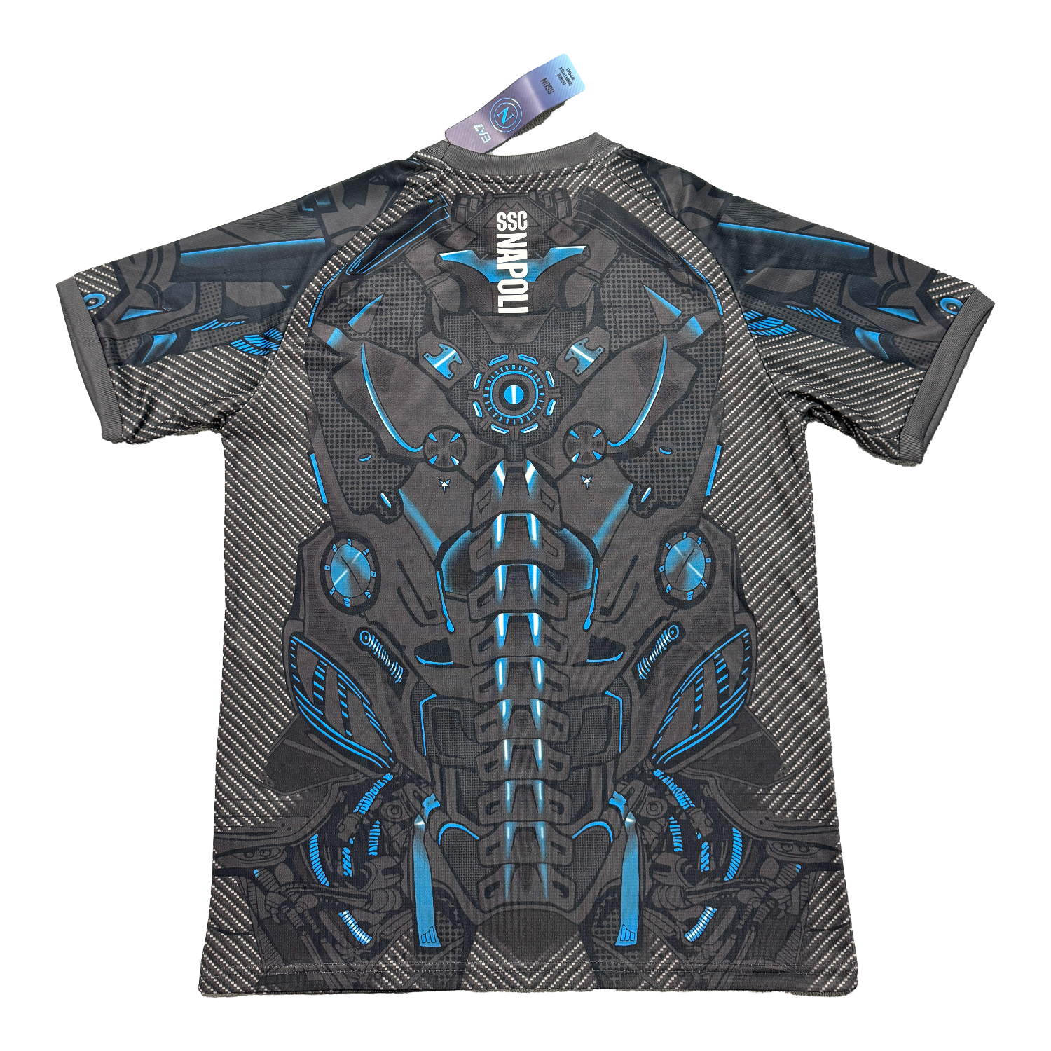 TKH-turbokithub-Napoli 25-26 Black Mecha Training Jersey - Fans Version